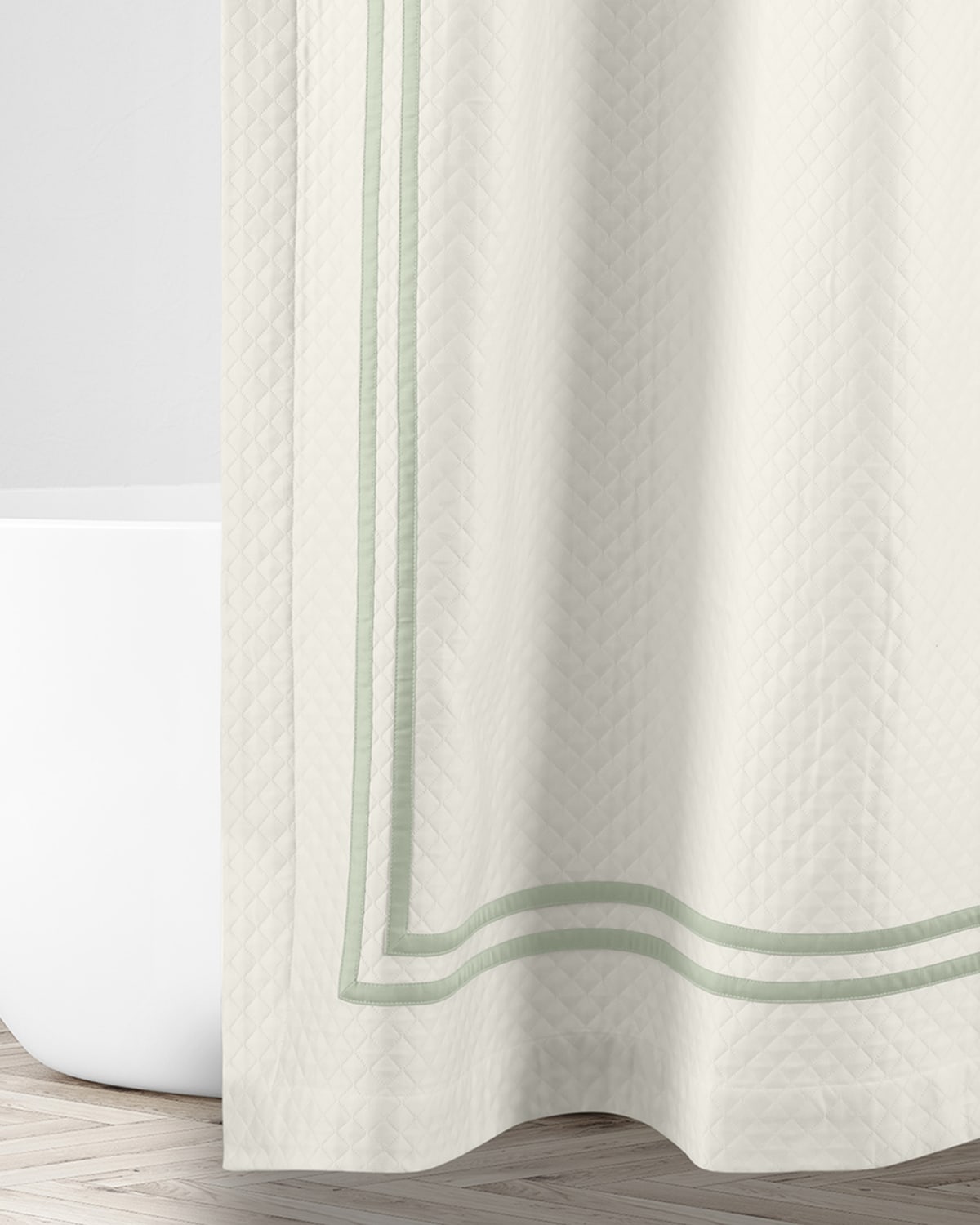 Home Treasures Ribbons Diamante Shower Curtain, 72x72