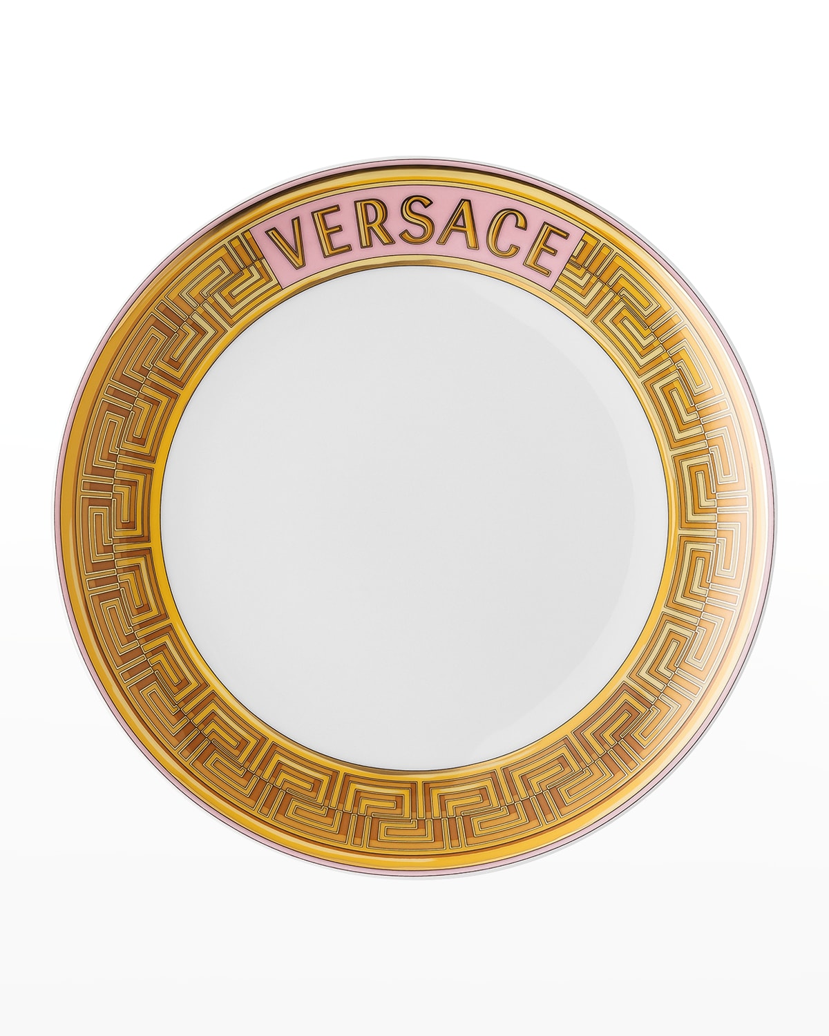 Versace Medusa Amplified Pink Coin Salad Plate