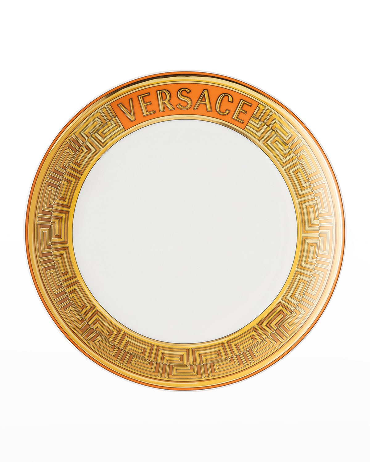Versace Medusa Amplified Orange Coin Salad Plate