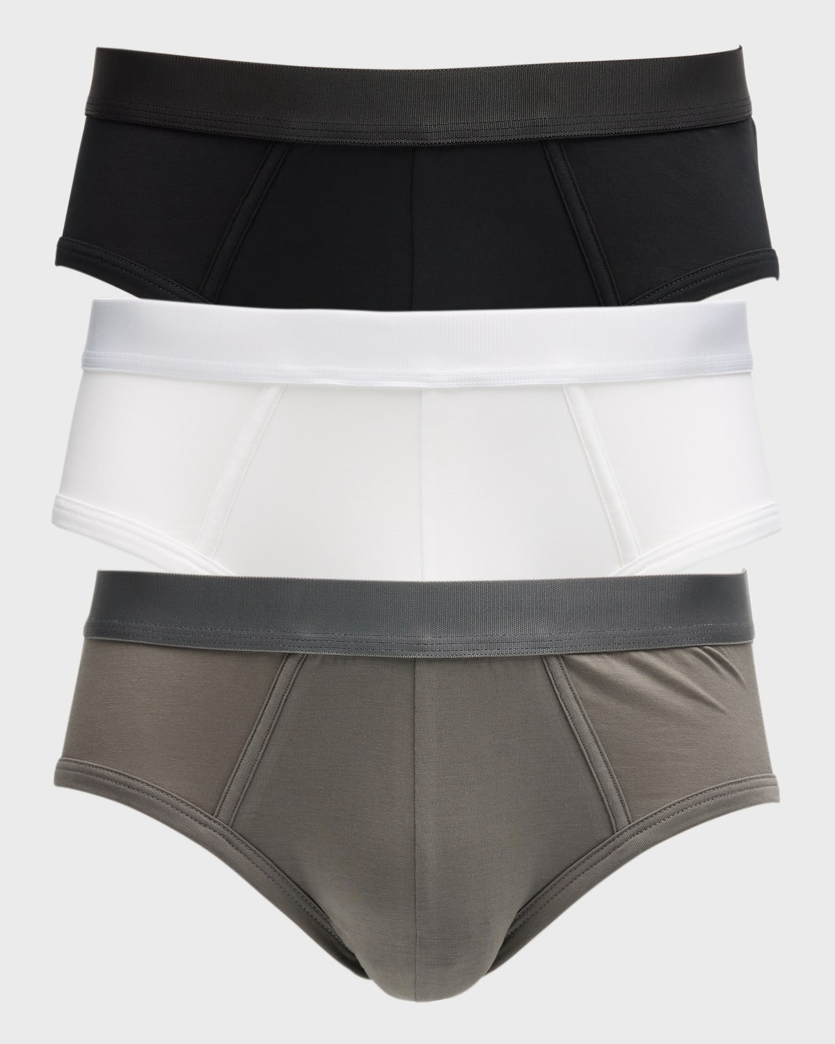CDLP Men 's Solid 3-Pack Y-Briefs