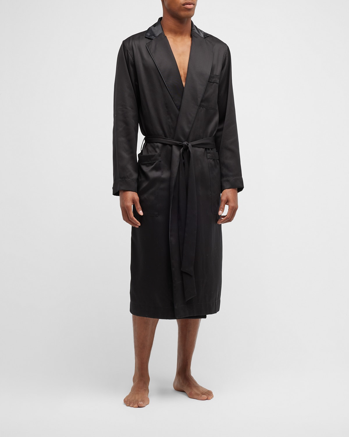 CDLP Men's Home Robe w/ Satin Piping