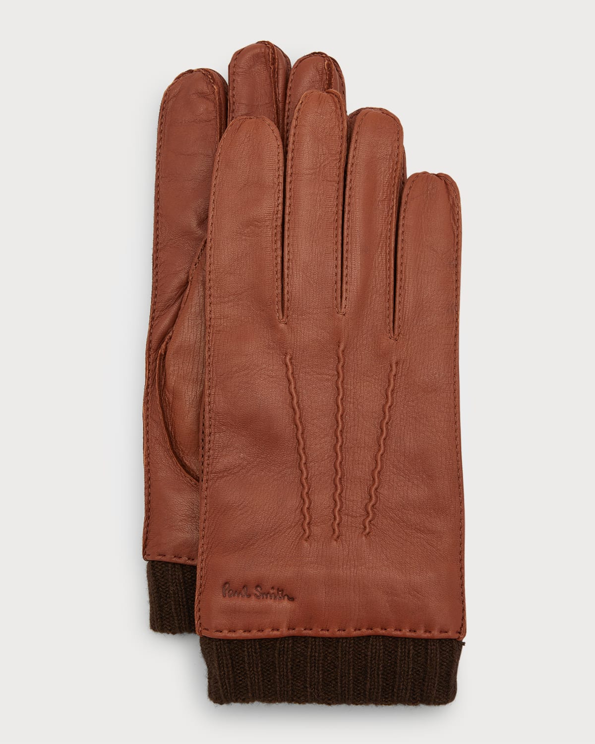 detectie de eerste gloeilamp Brown Leather Gloves | Neiman Marcus
