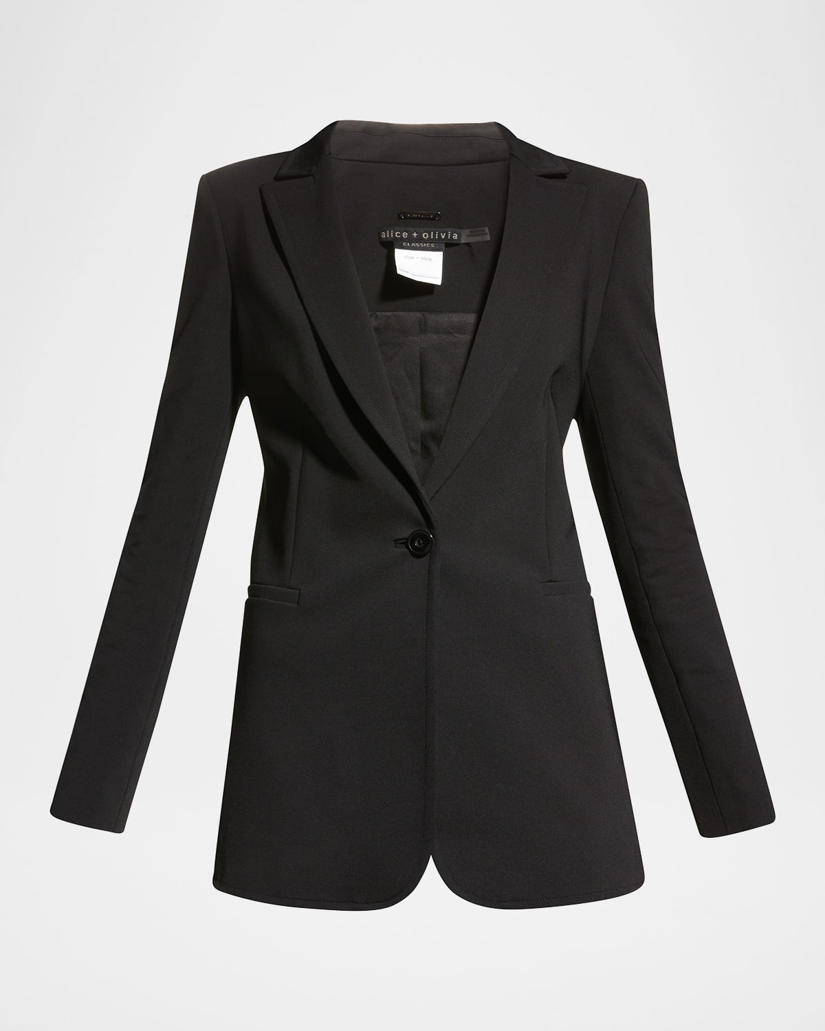 Alice + Olivia Breann Long Fitted Blazer