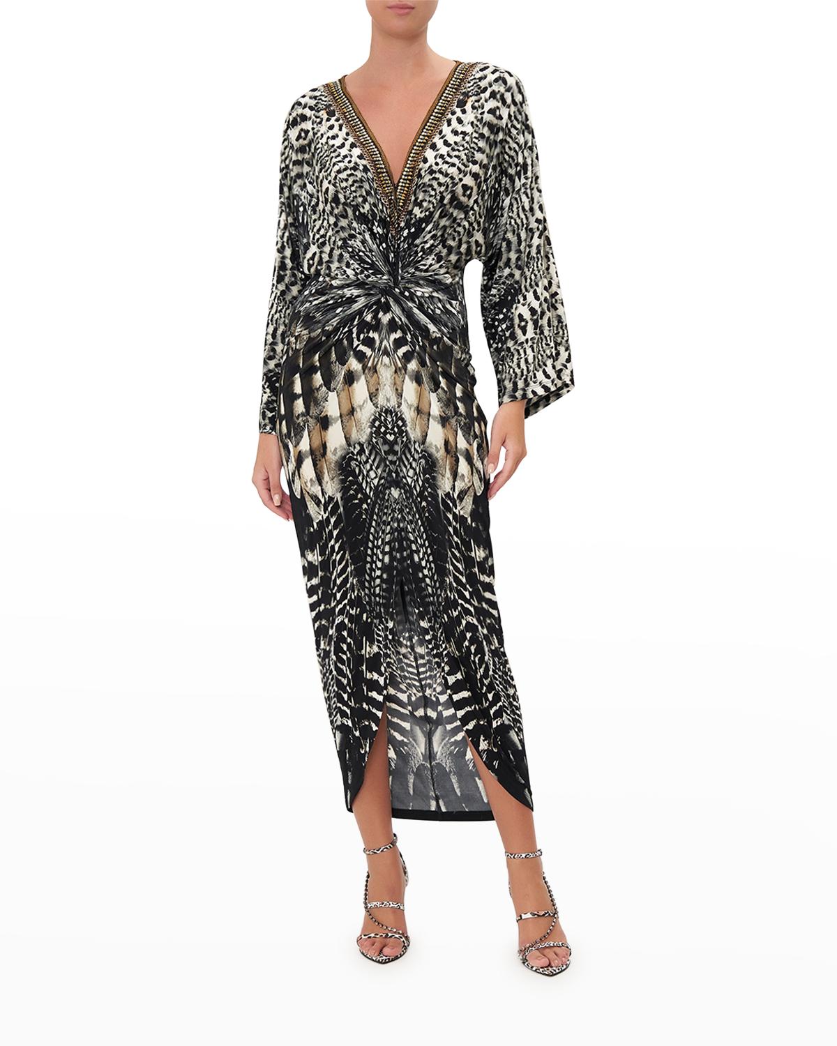 Split Neckline Dress | Neiman Marcus