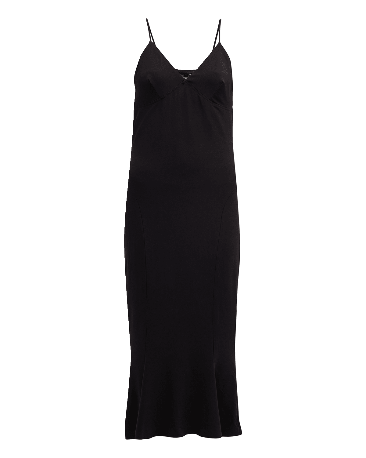 FRAME Silk V-Neck Maxi Cami Slip Dress | Neiman Marcus