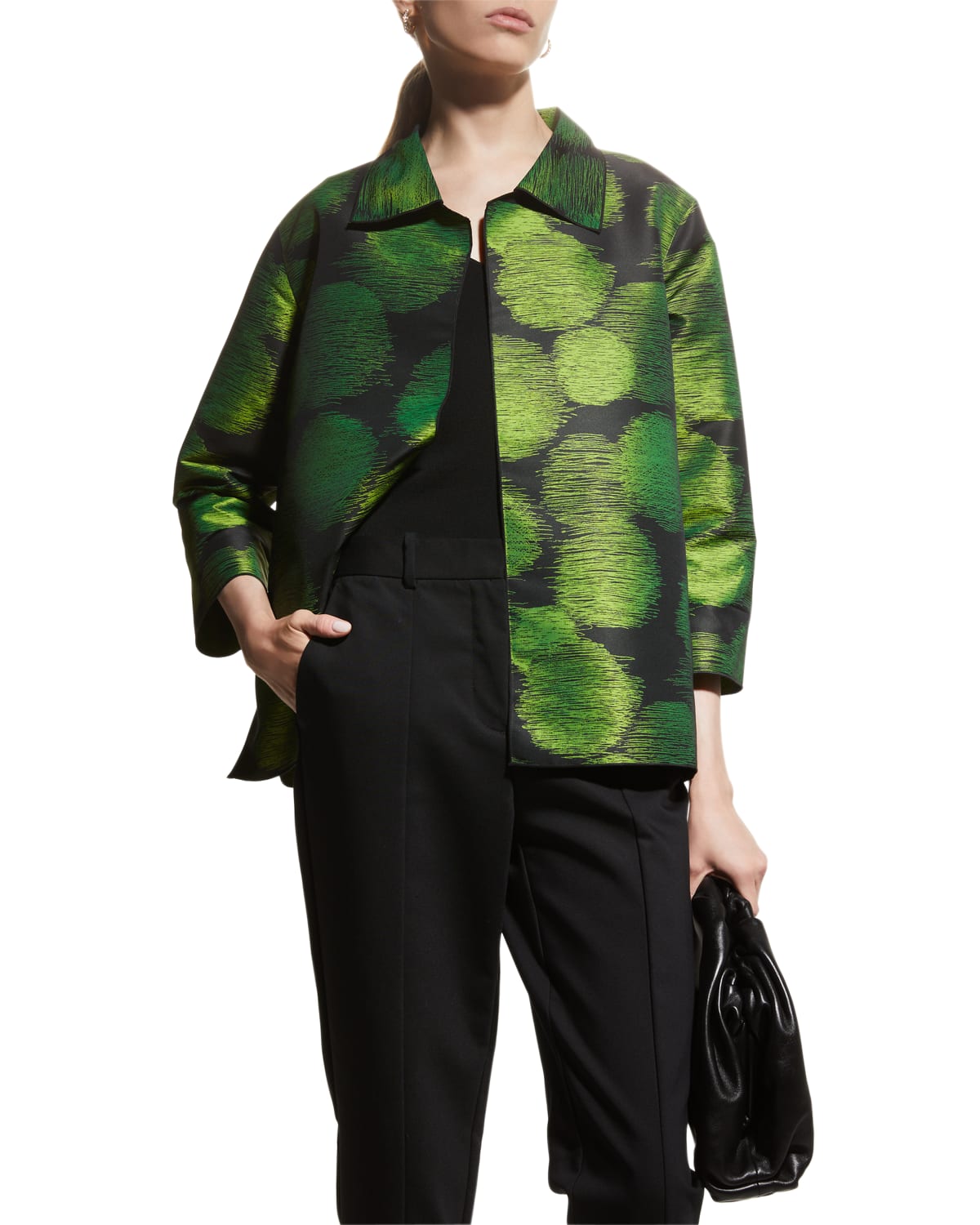 Womens Jacquard Coat Neiman Marcus