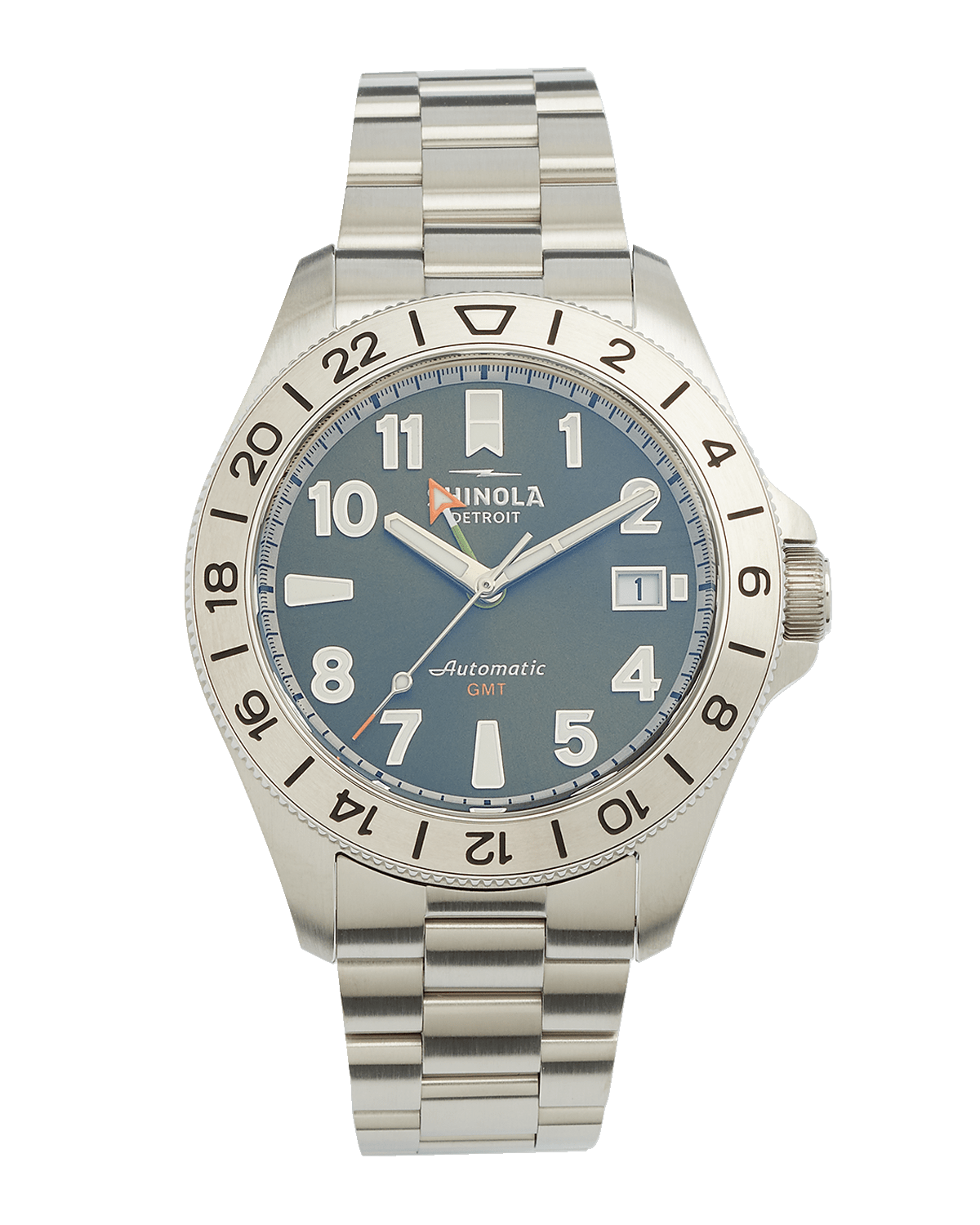 Shinola Men's Monster GMT Automatic Bracelet Watch Gift Set with Nylon Strap, 40mm