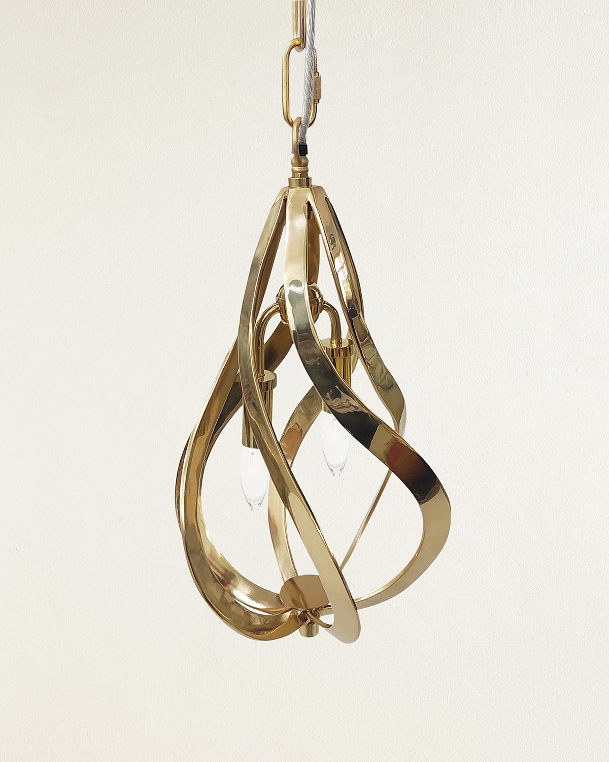 John-Richard Collection Ribbons of Brass Pendant Light