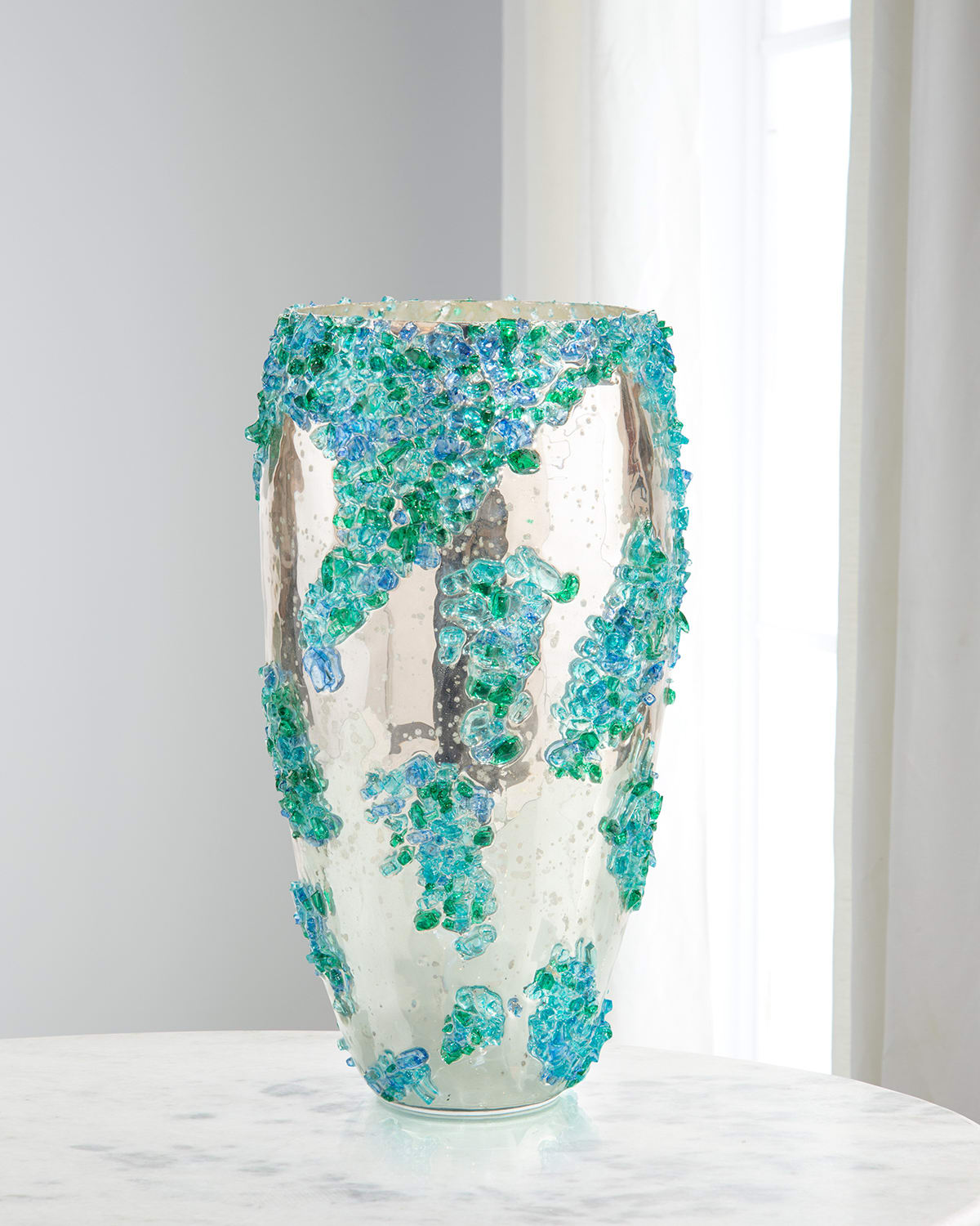 John-Richard Collection Sea Glass Mirror Vase | Thumbnail 4