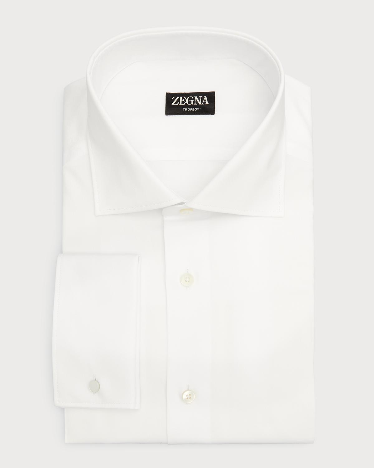 White French Cuff Big & Tall Shirt 18 19 20 21 22 Inch Neck Men's Dress Shirt