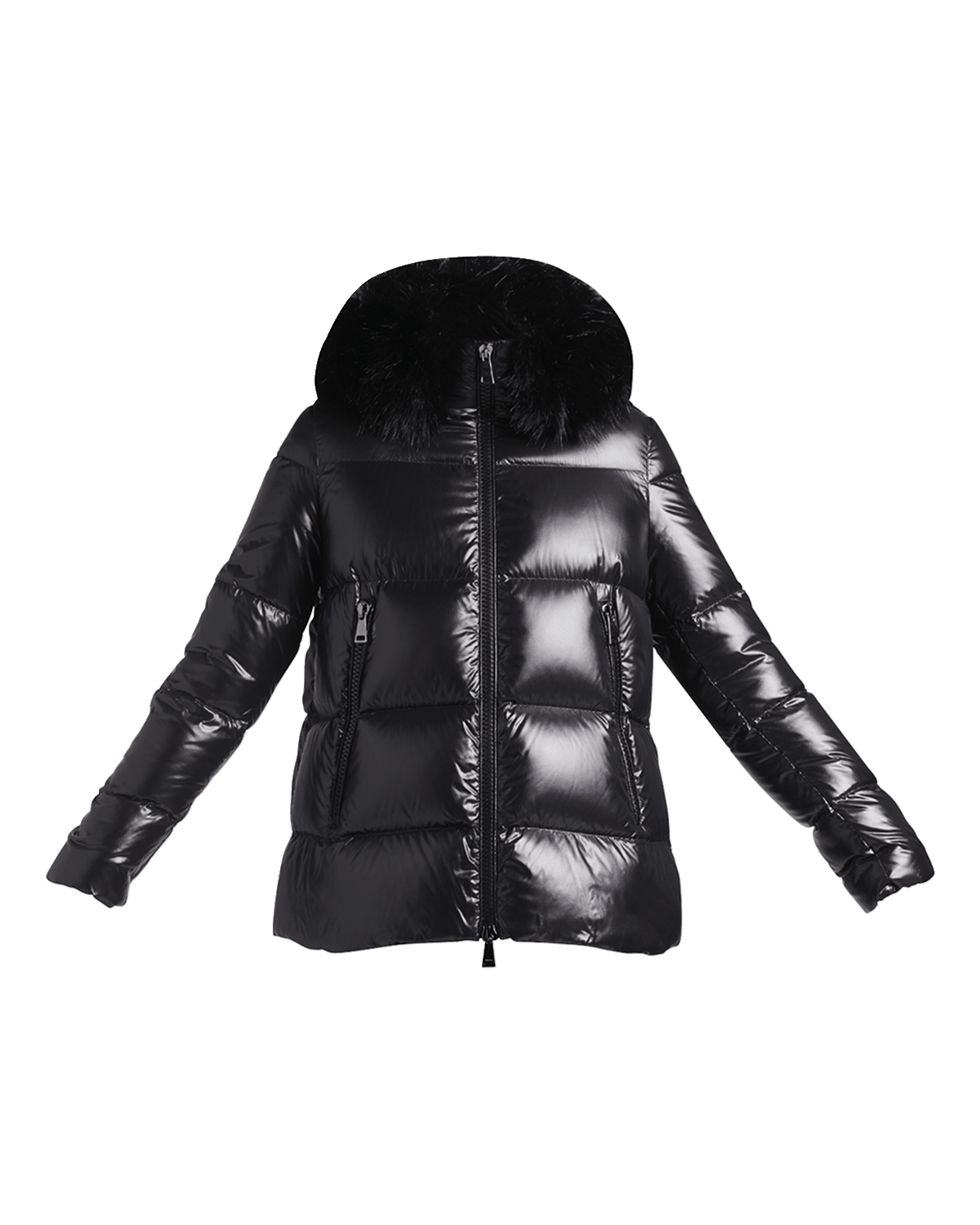 Moncler Laiche Faux Fur Short Parka Jacket