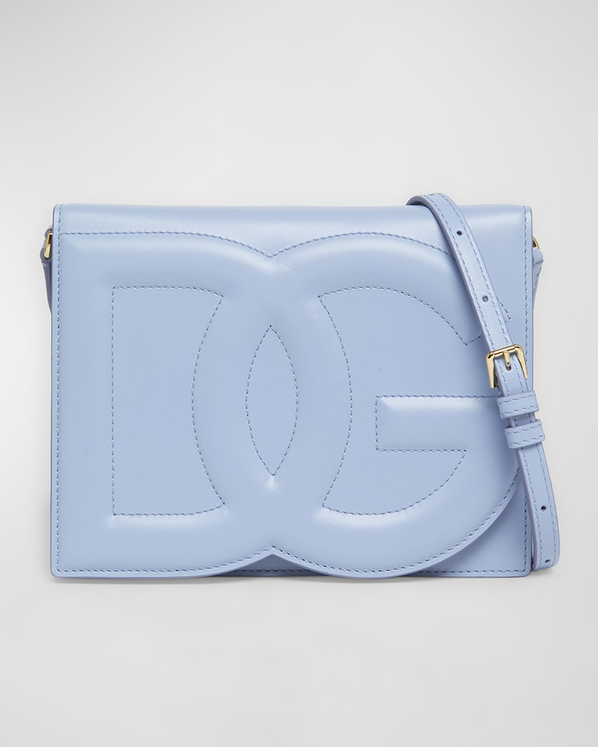 Dolce&Gabbana DG Logo Flap Leather Shoulder Bag