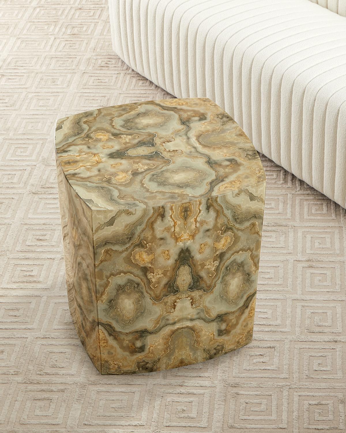 Ink Blot Curved Side Table