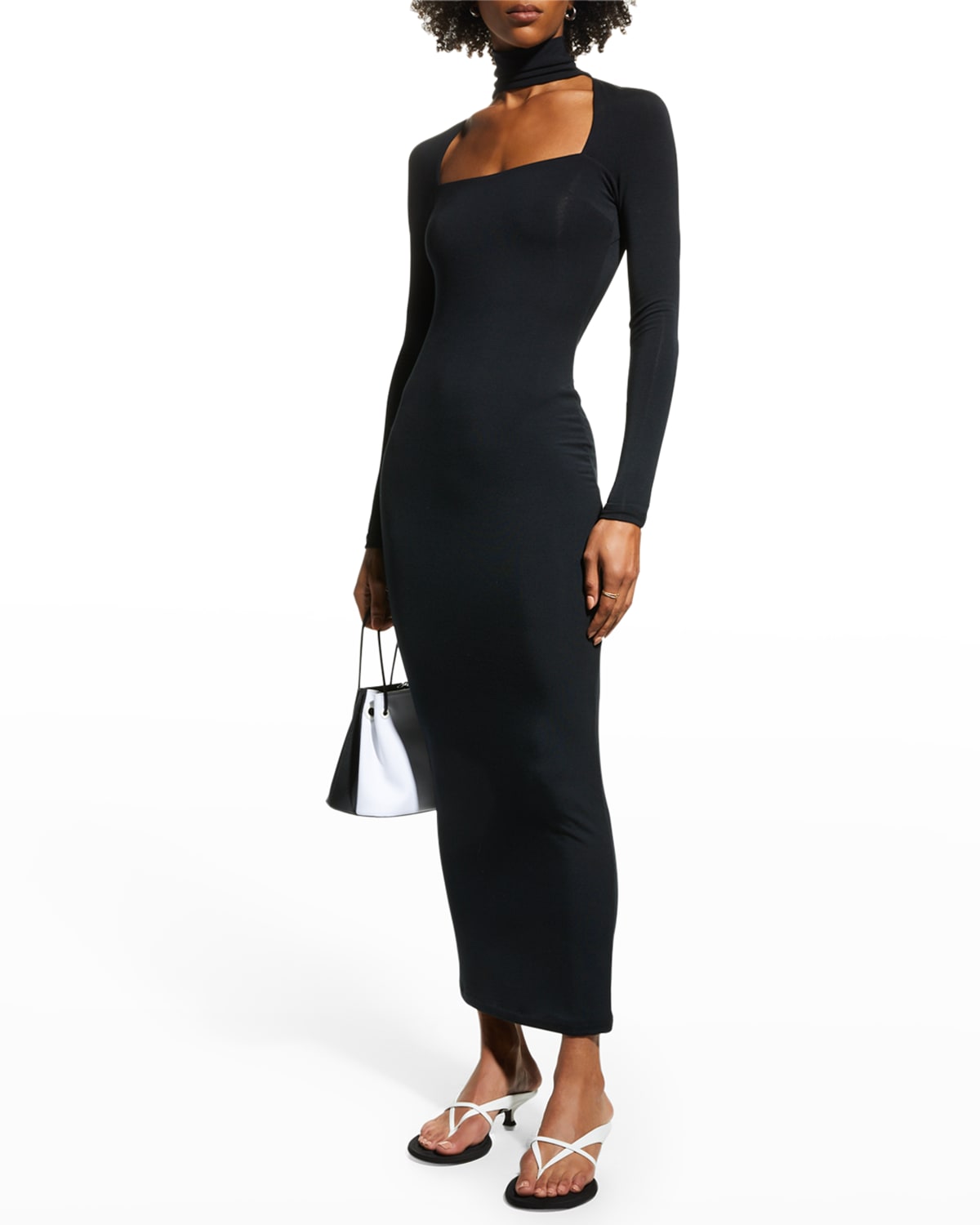 Black Turtleneck Dress | Neiman Marcus
