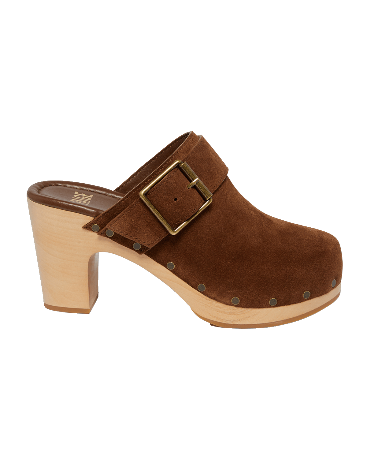 PAIGE Rosie Suede Buckle Clogs