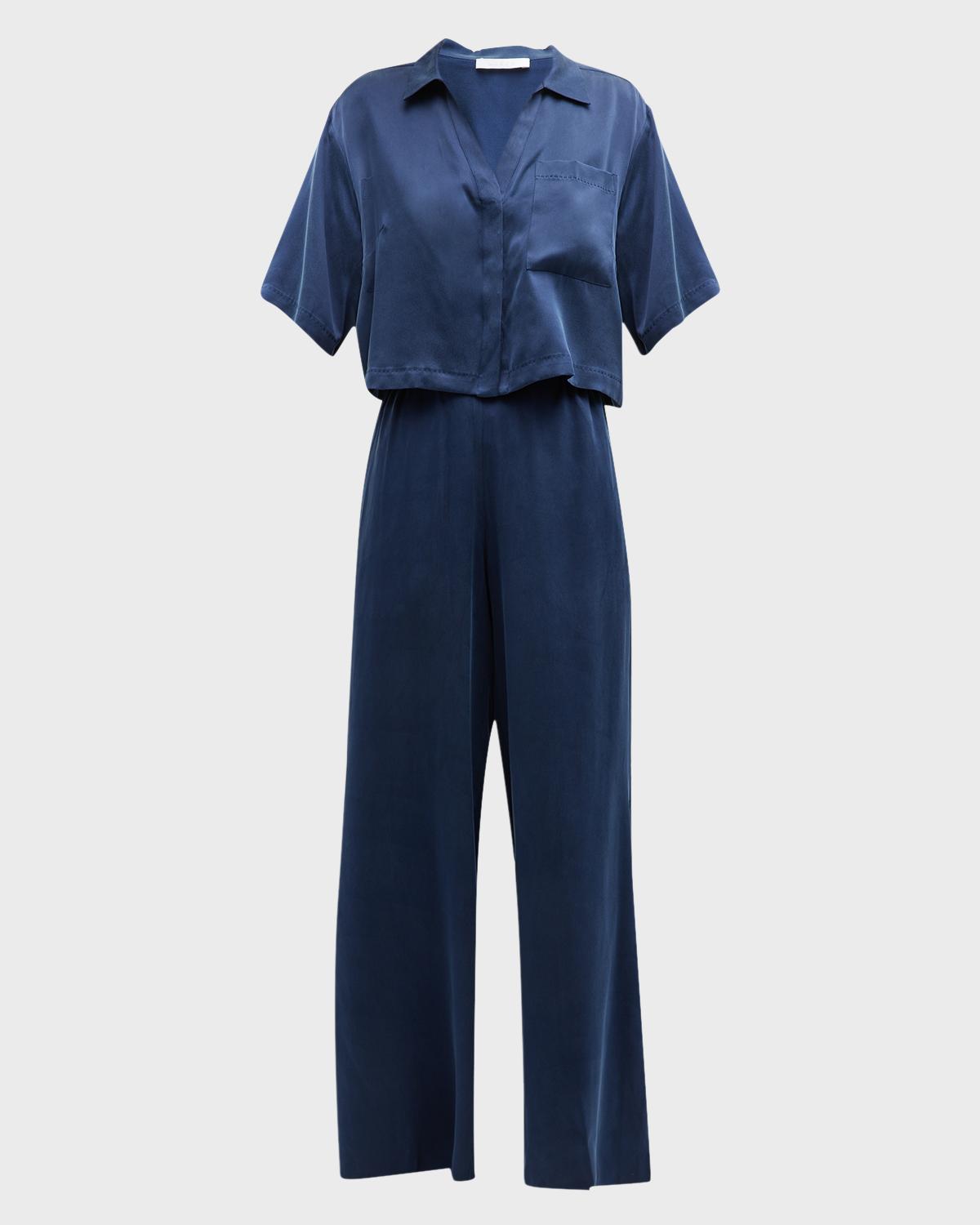 Lunya Washable Silk High-Rise Pant Set