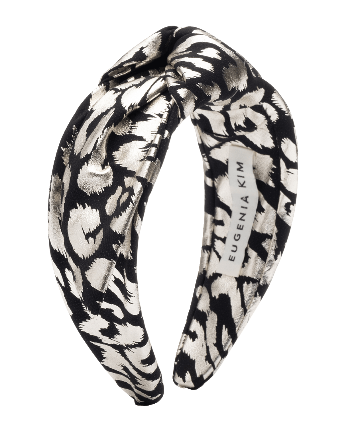 Eugenia Kim Phoebe Knotted Leopard-Print Headband