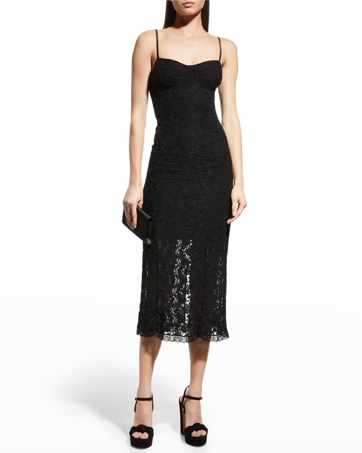 Black Lace Dress Neiman Marcus