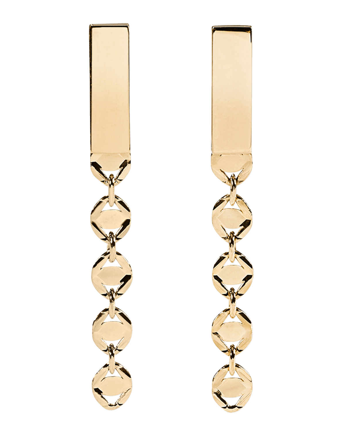 LANA Short Bar Miami Linear Earrings, 31mm