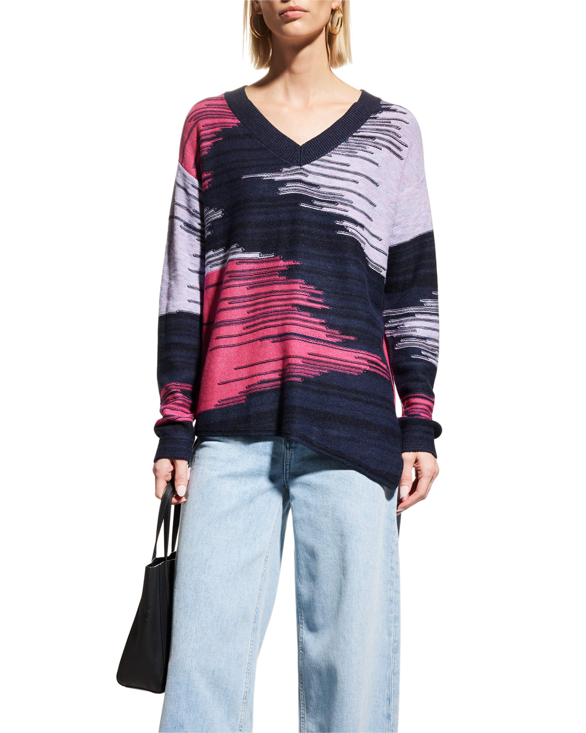 Nomas Asymmetric Knit Raglan Top