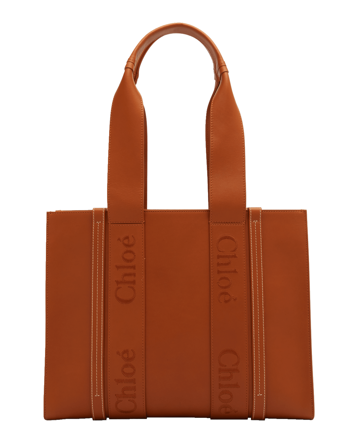 Chloe Woody Medium Tote Bag in Leather