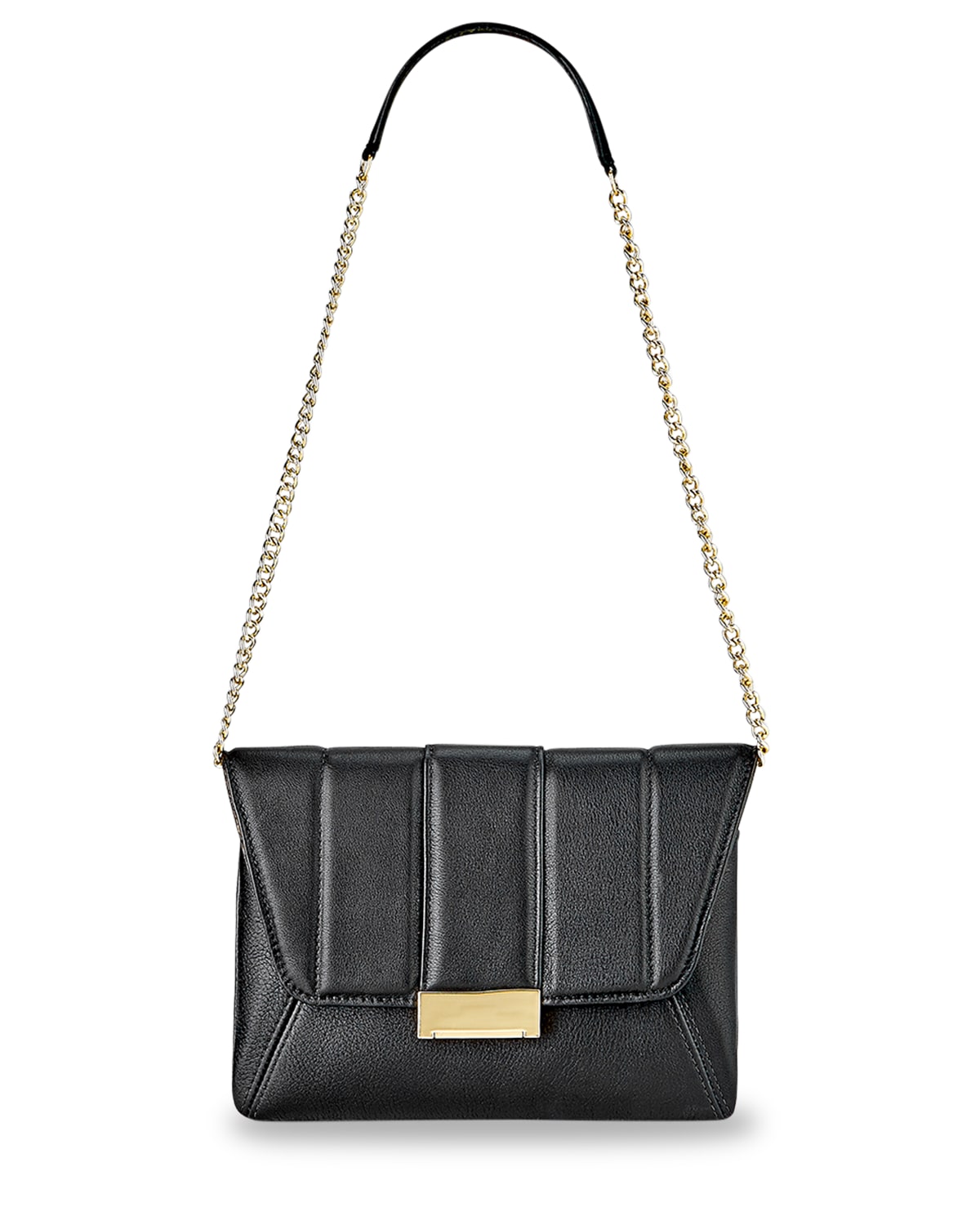 Leather Chain Shoulder Bag | Neiman Marcus