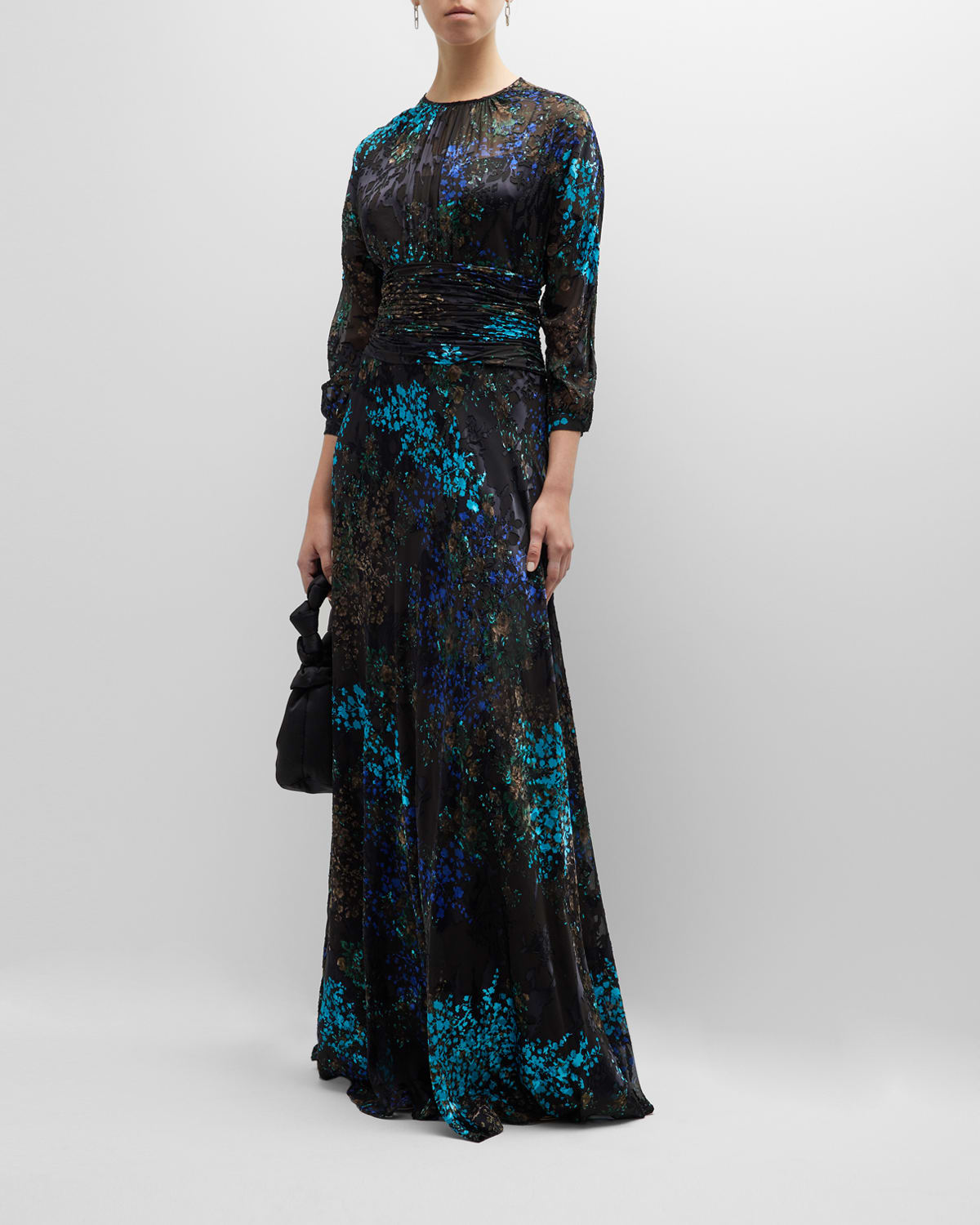 Silk Chiffon Gown Neiman Marcus