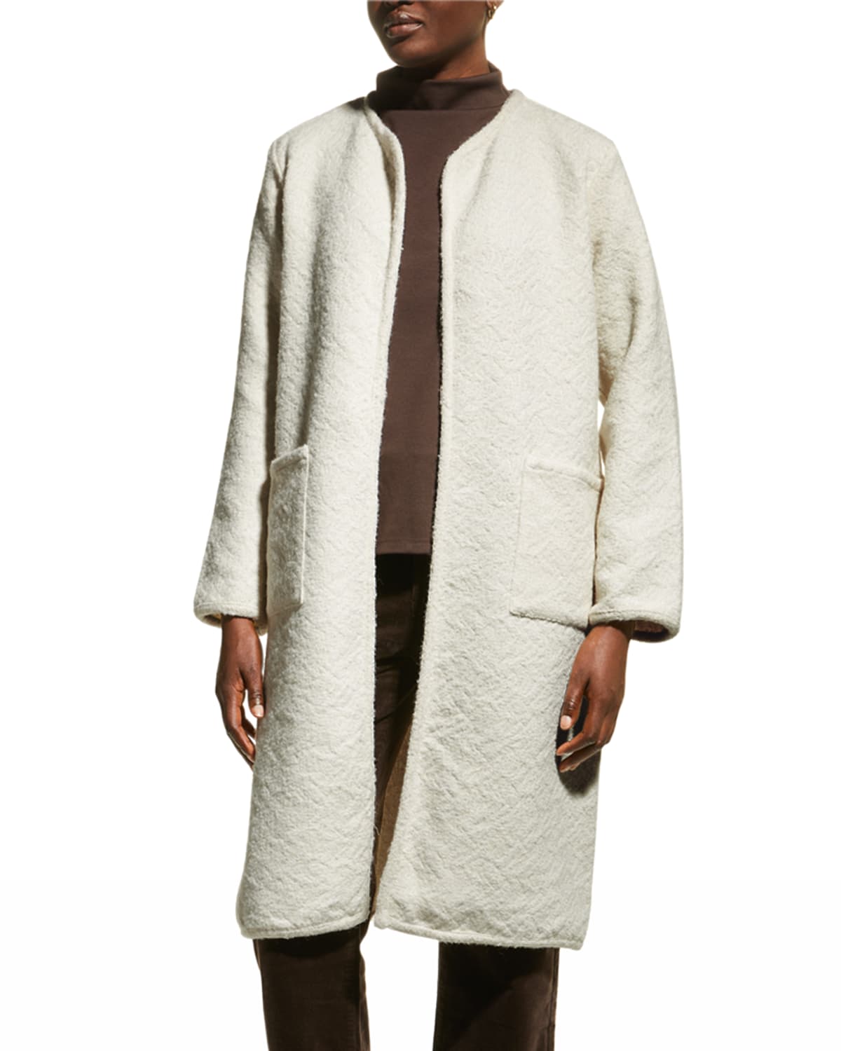 Womens Jacquard Coat Neiman Marcus