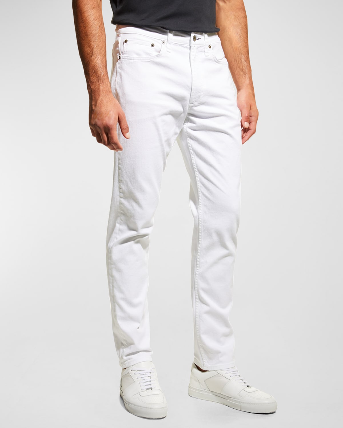 Stretch White Denim Jeans | Neiman Marcus