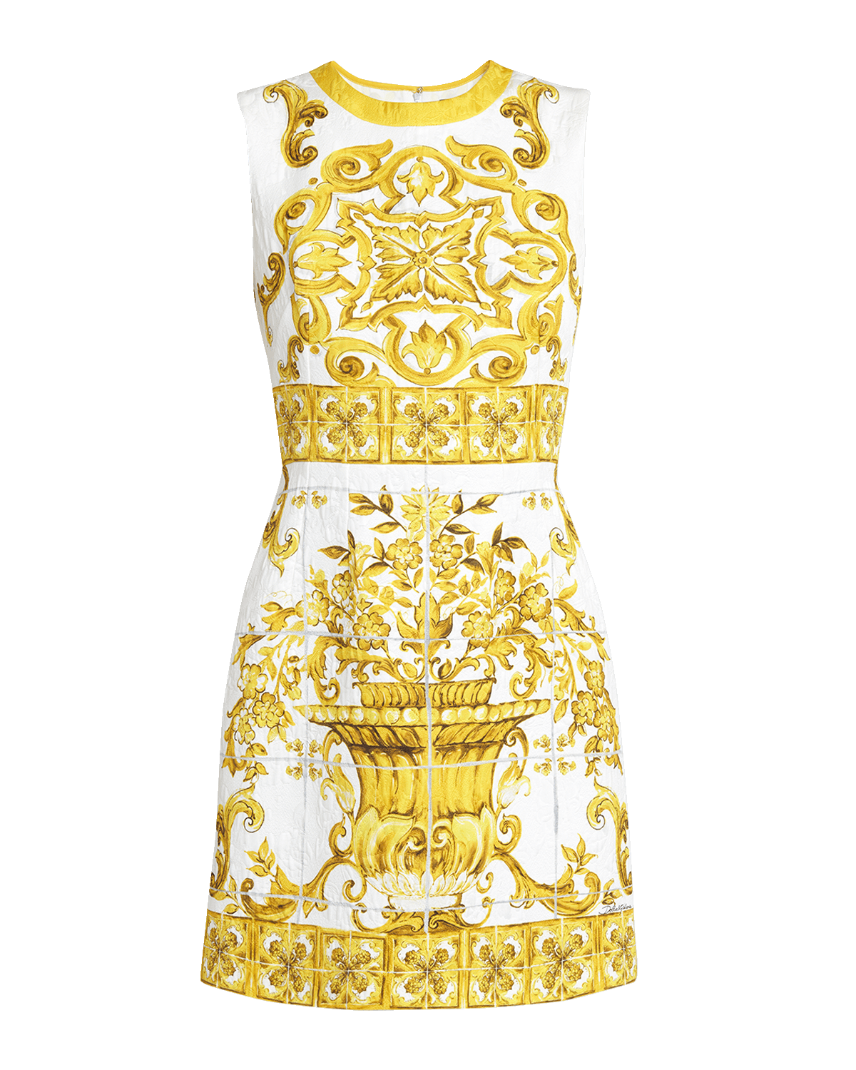 Dolce&Gabbana Brocade Print Mini Dress