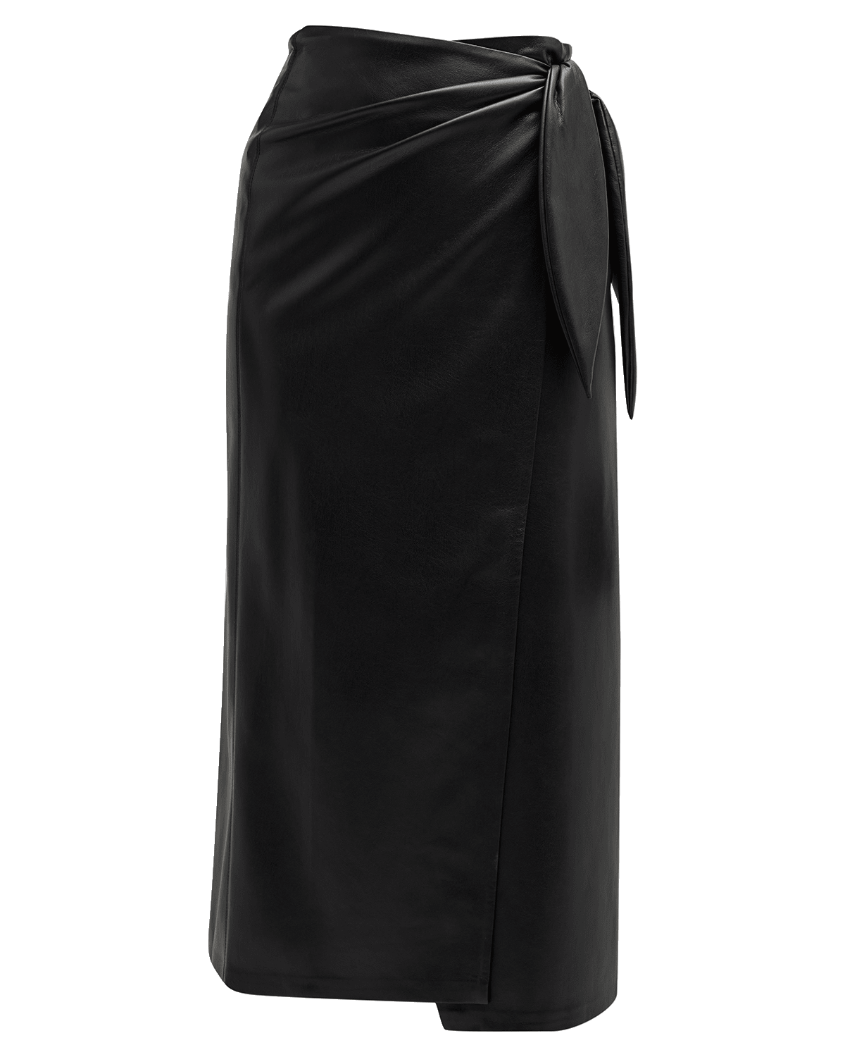 Nanushka Amas Faux Leather Midi Skirt