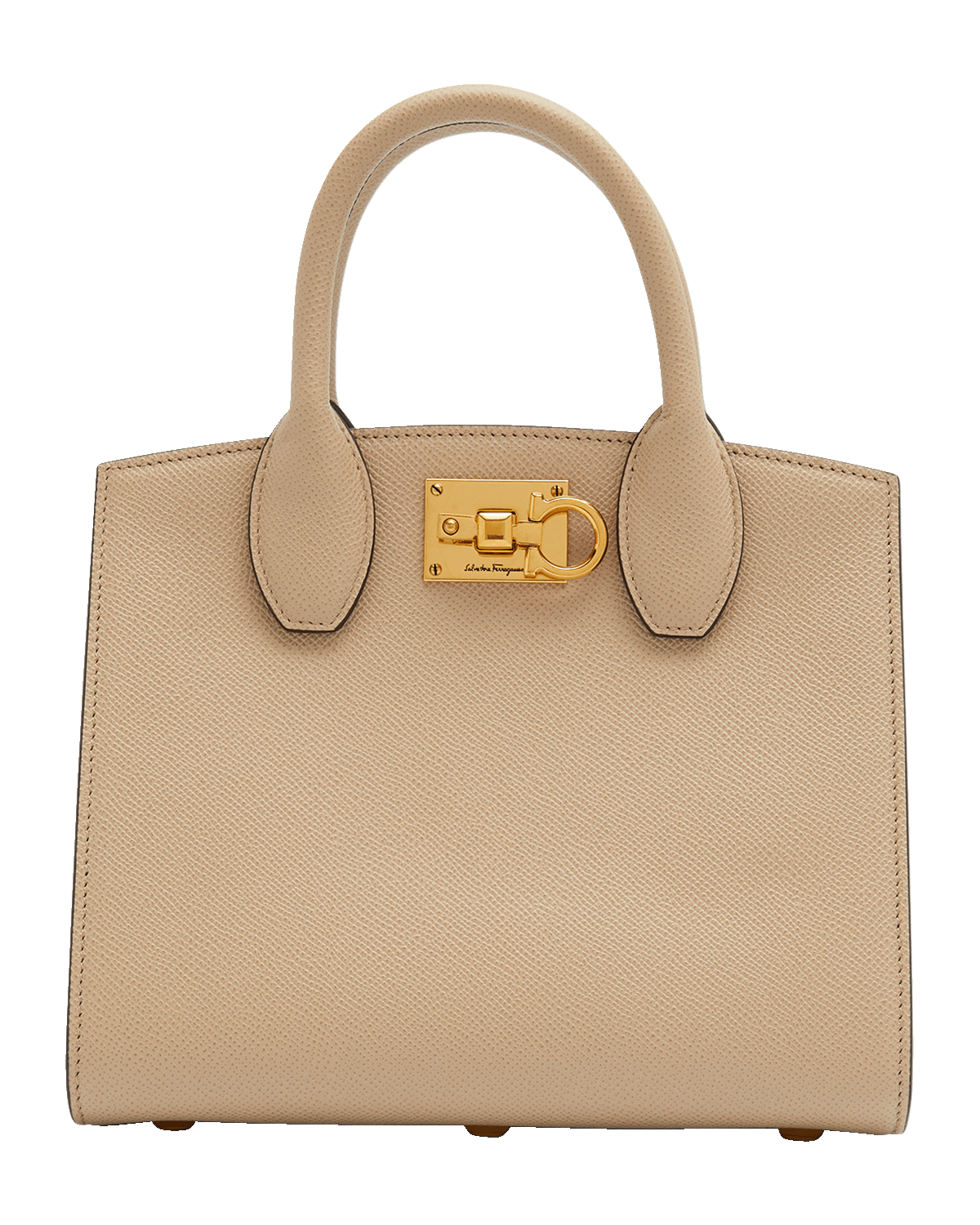 Ferragamo Studio Box Mini Leather Top-Handle Bag