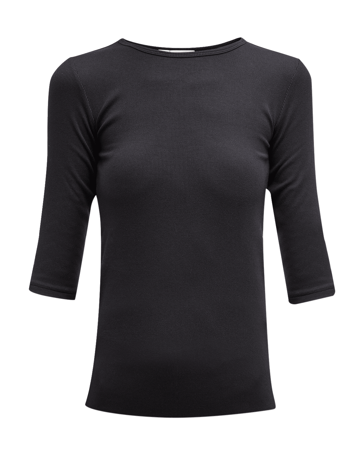 Vince Elbow-Sleeve Crewneck T-Shirt