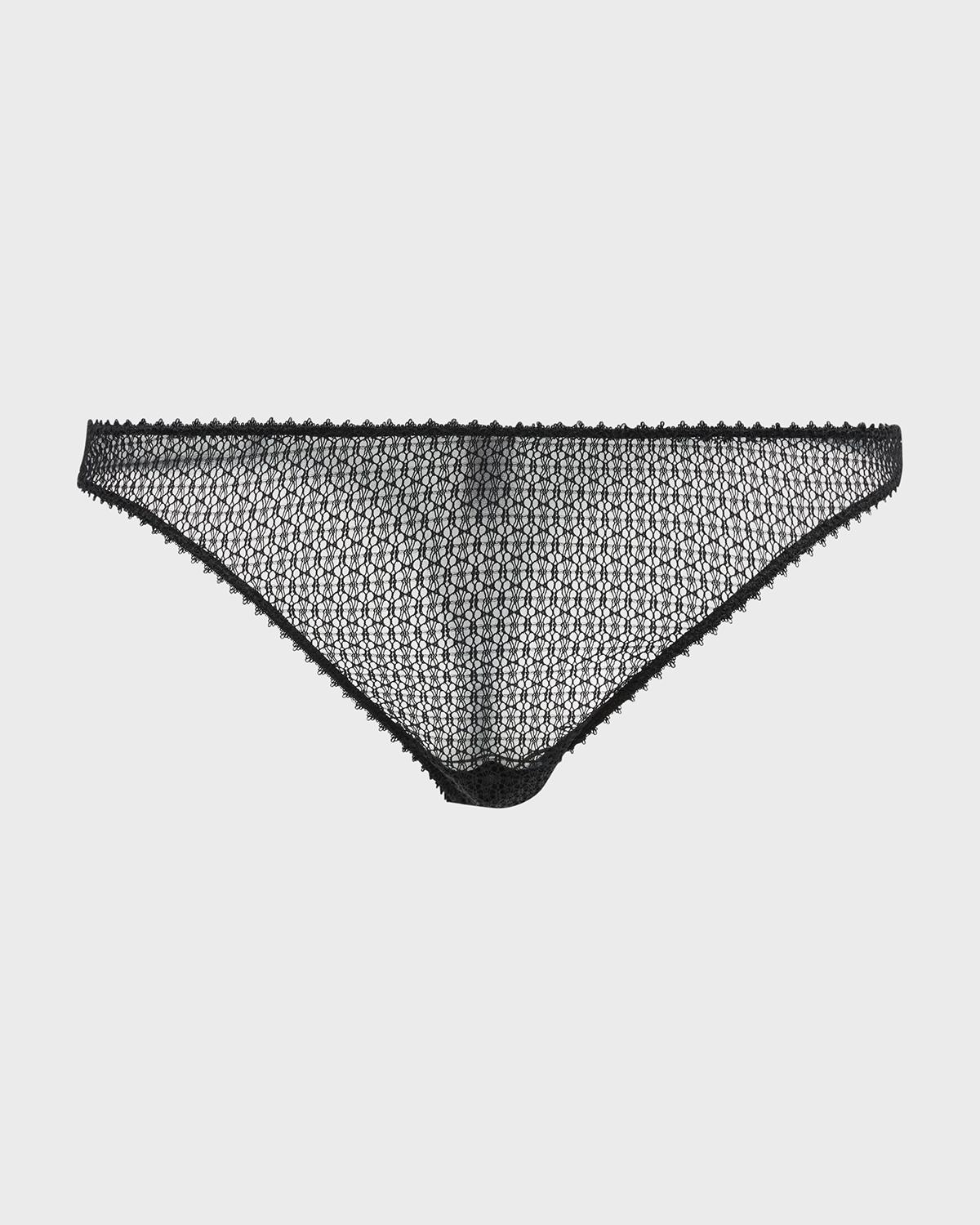 Kiki De Montparnasse High-Cut Crochet Thong