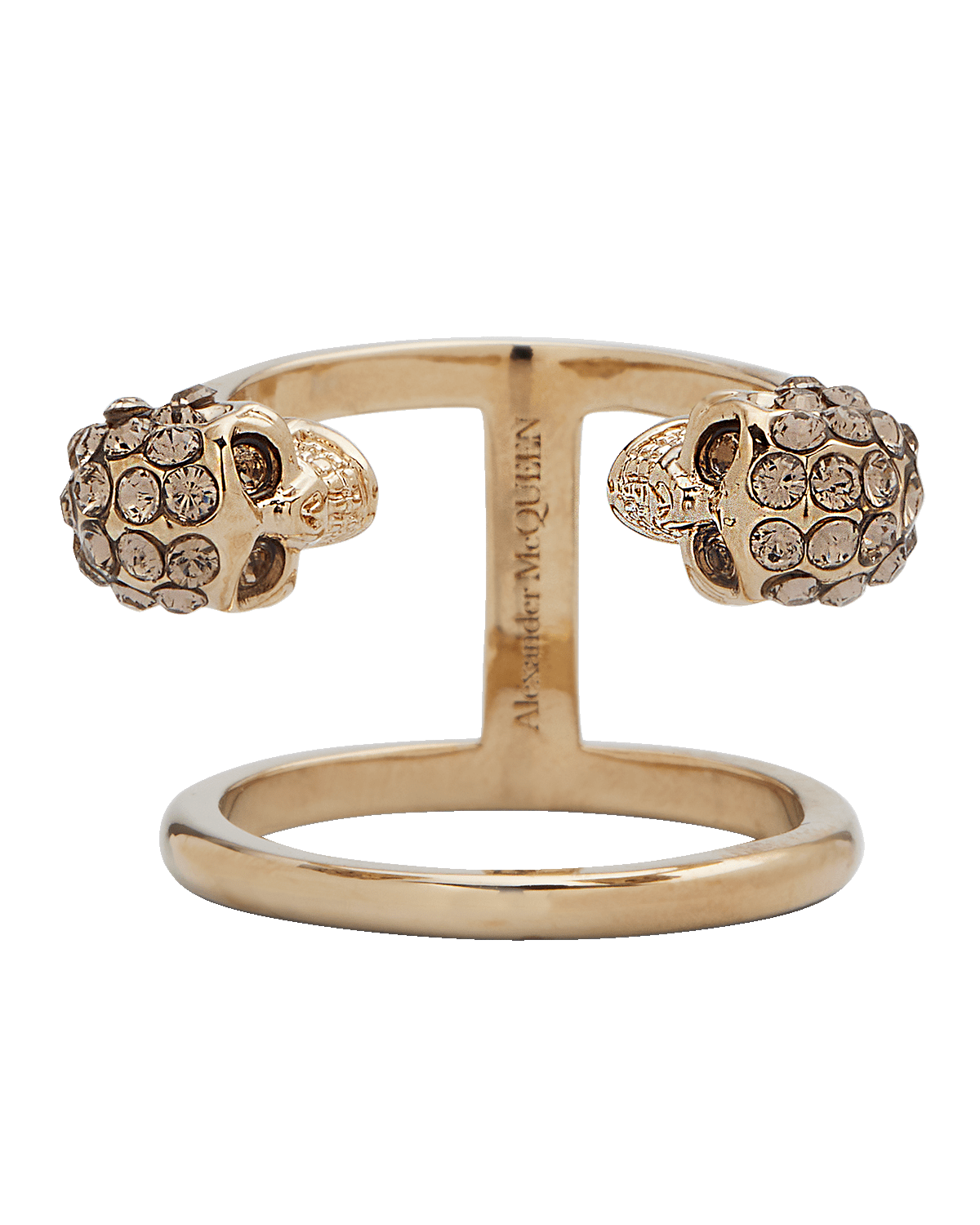 Alexander McQueen Swarovski Crystal Skull Ring