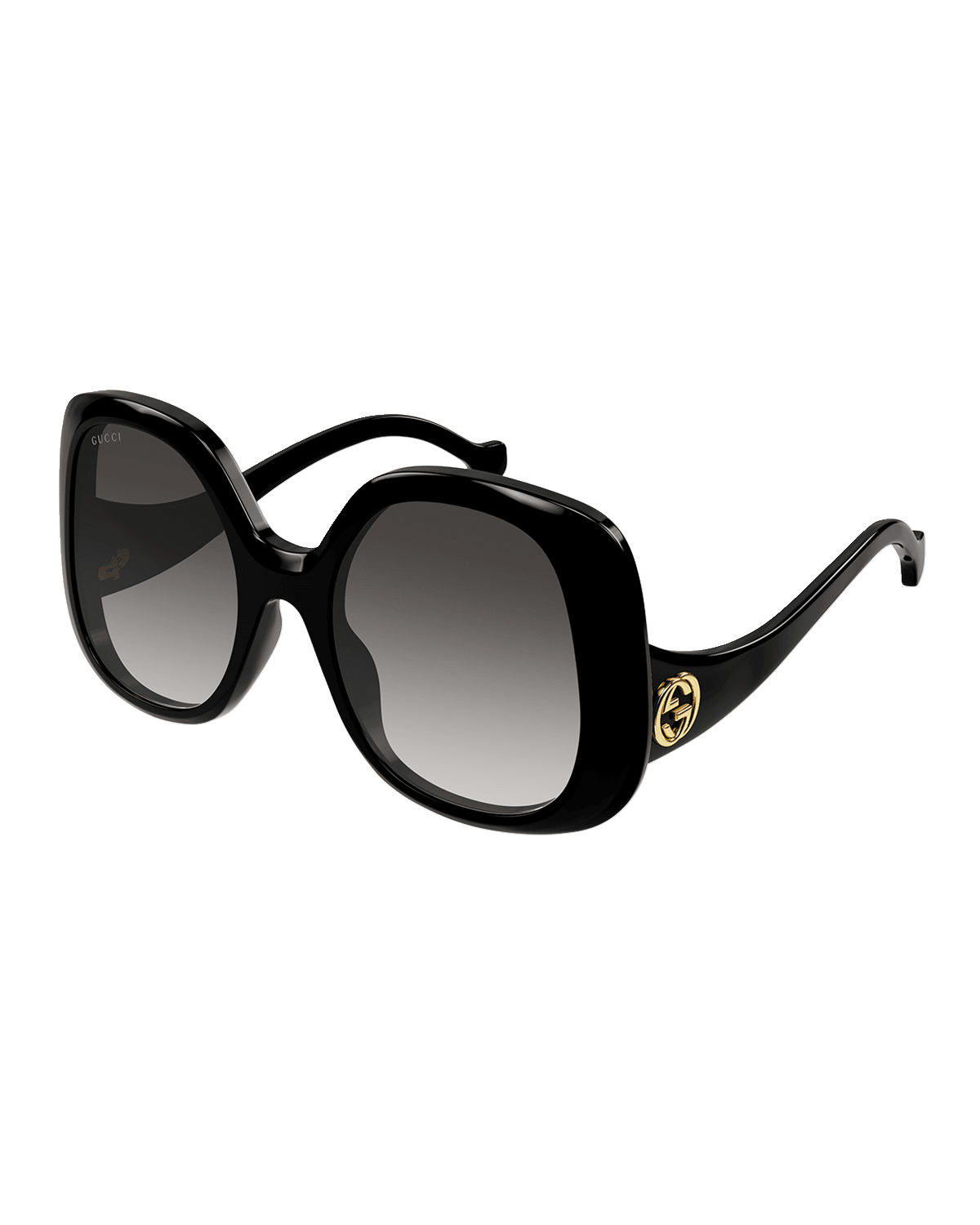 Gucci GG Oversized Round Injection Plastic Sunglasses