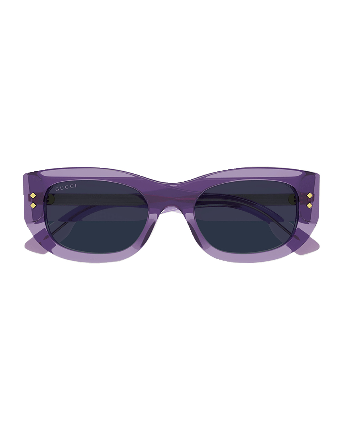 Gucci Embellished Rectangle Acetate Sunglasses