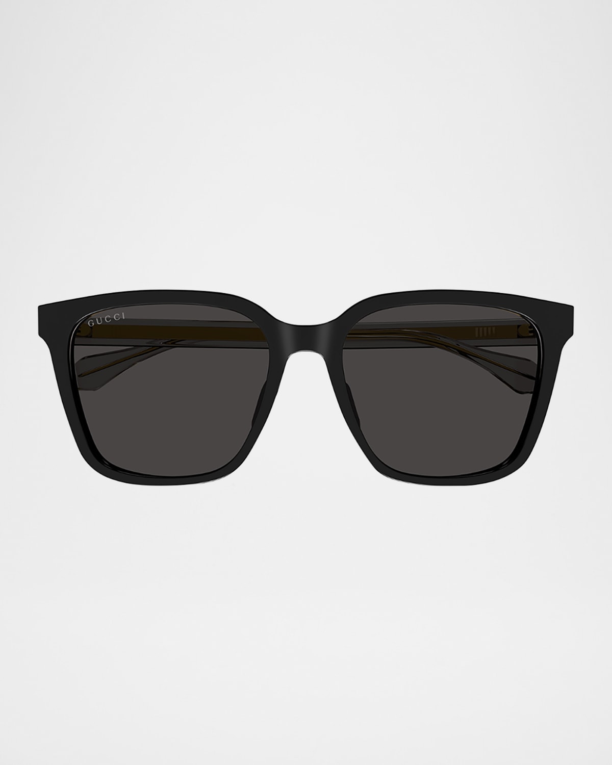 Gucci Men 's Temple-Logo Square Sunglasses