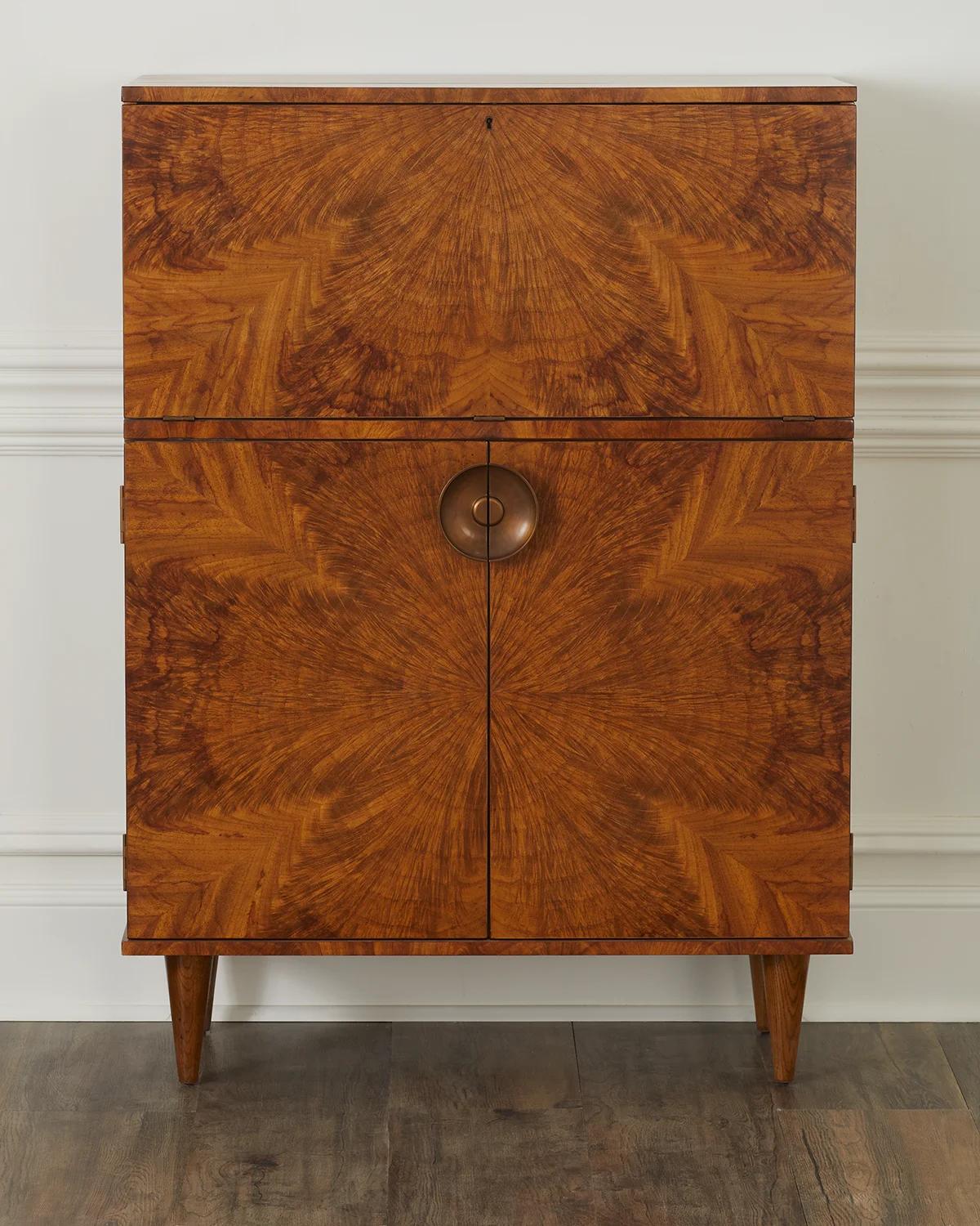 Manhattan Burlwood Bar Cabinet