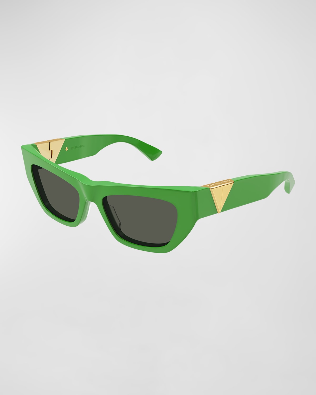 Bottega Veneta Inverted Triangle Acetate Cat-Eye Sunglasses