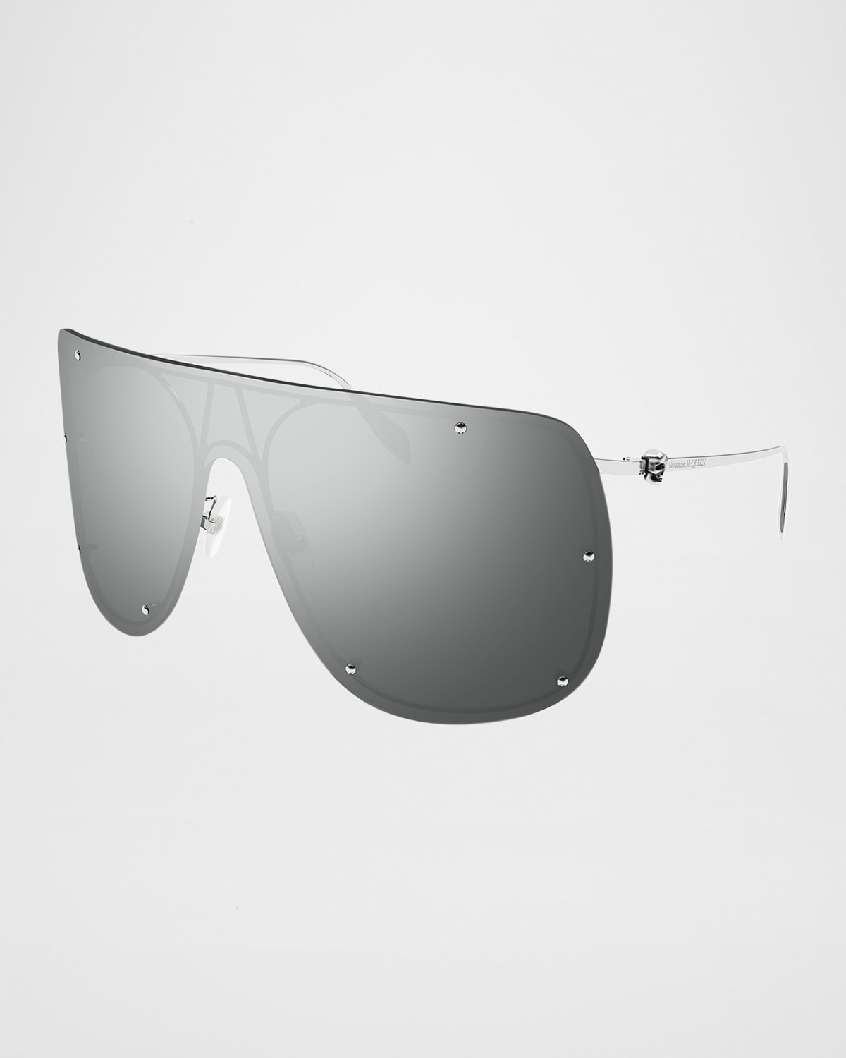 Alexander McQueen Studded Skull Shield Sunglasses