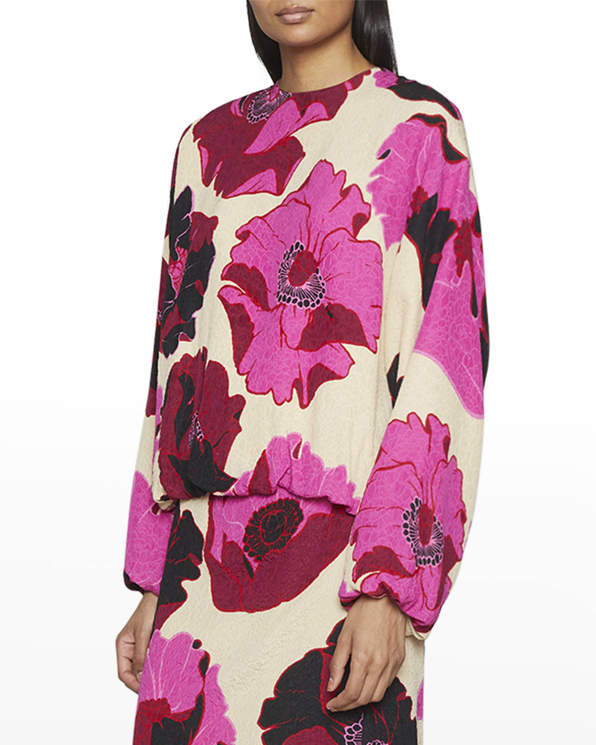 Silk Floral Top | Neiman Marcus