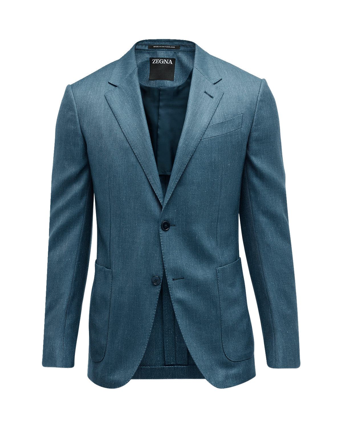 ZEGNA Men's Solid Cashmere-Blend Twill Blazer
