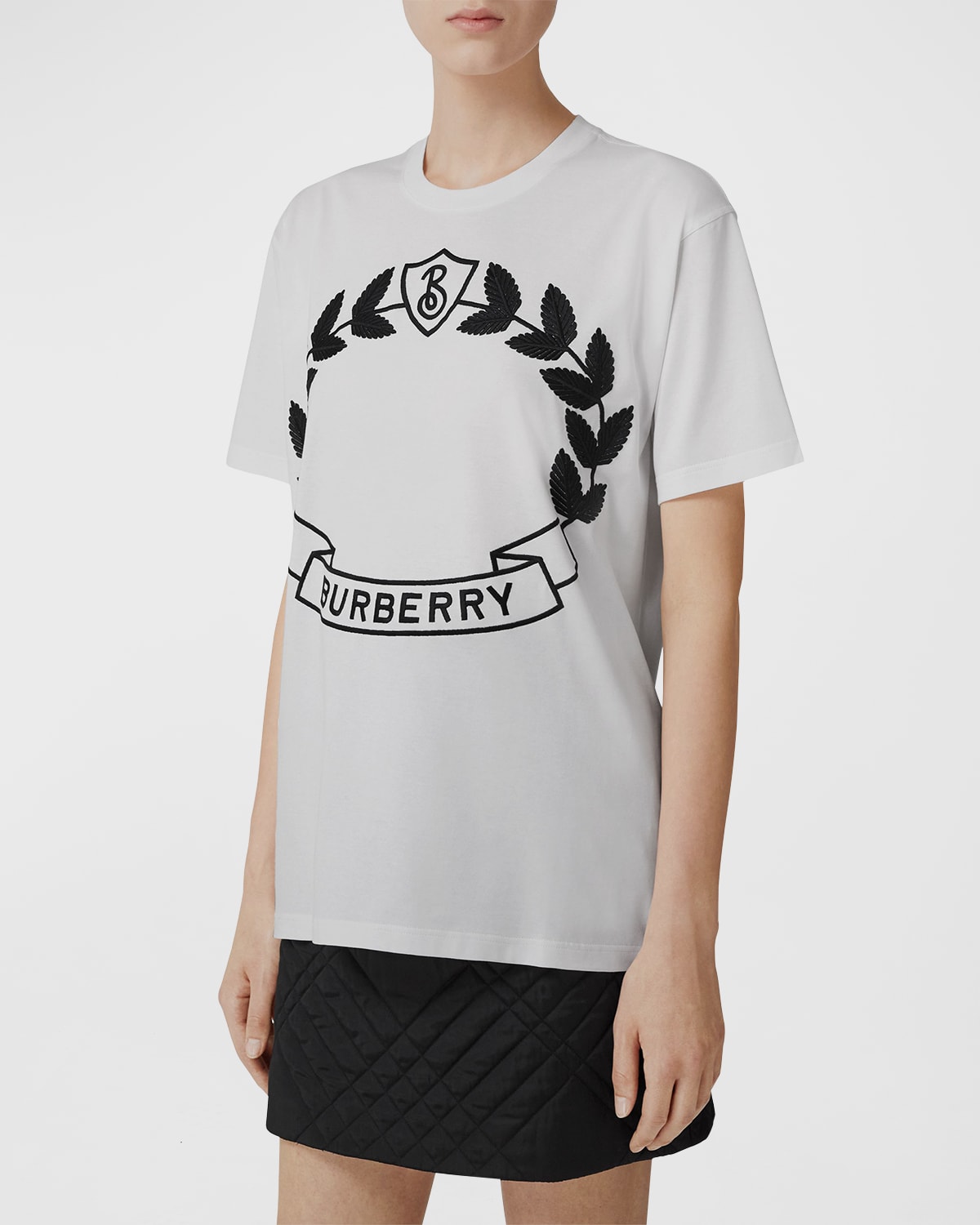 Burberry White Tshirt | Neiman Marcus