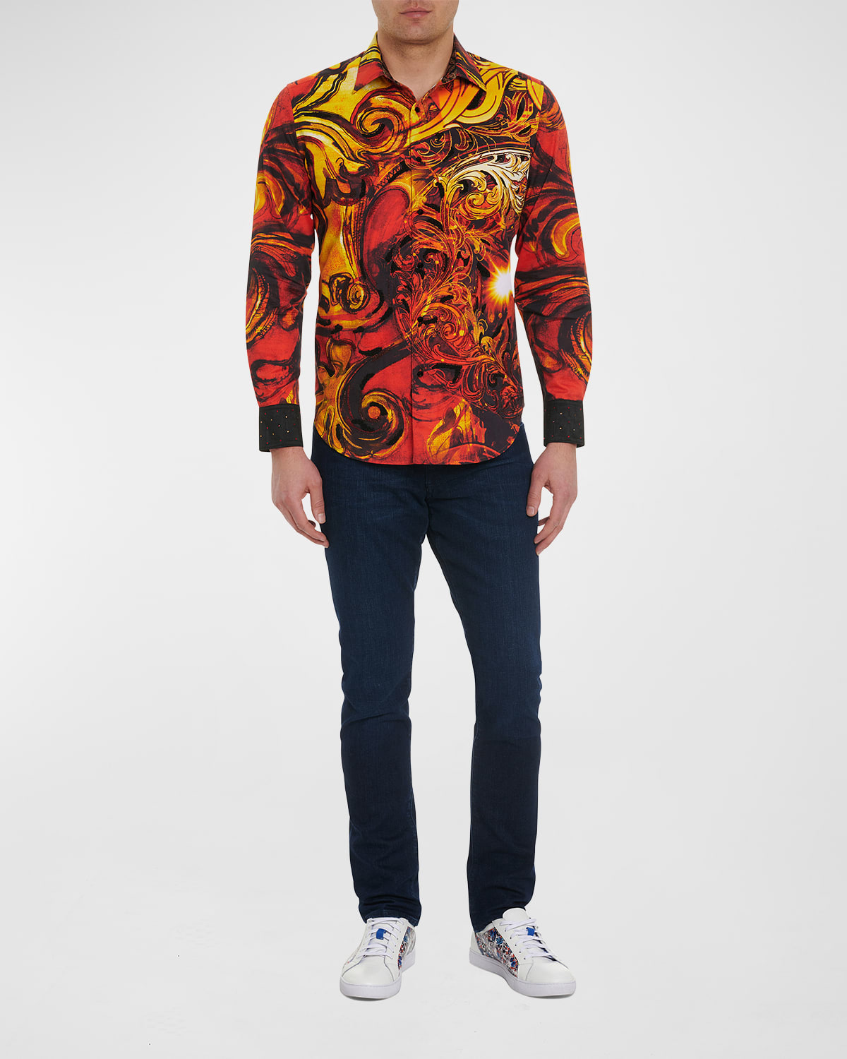 Gofle Contrast Collar Shirt