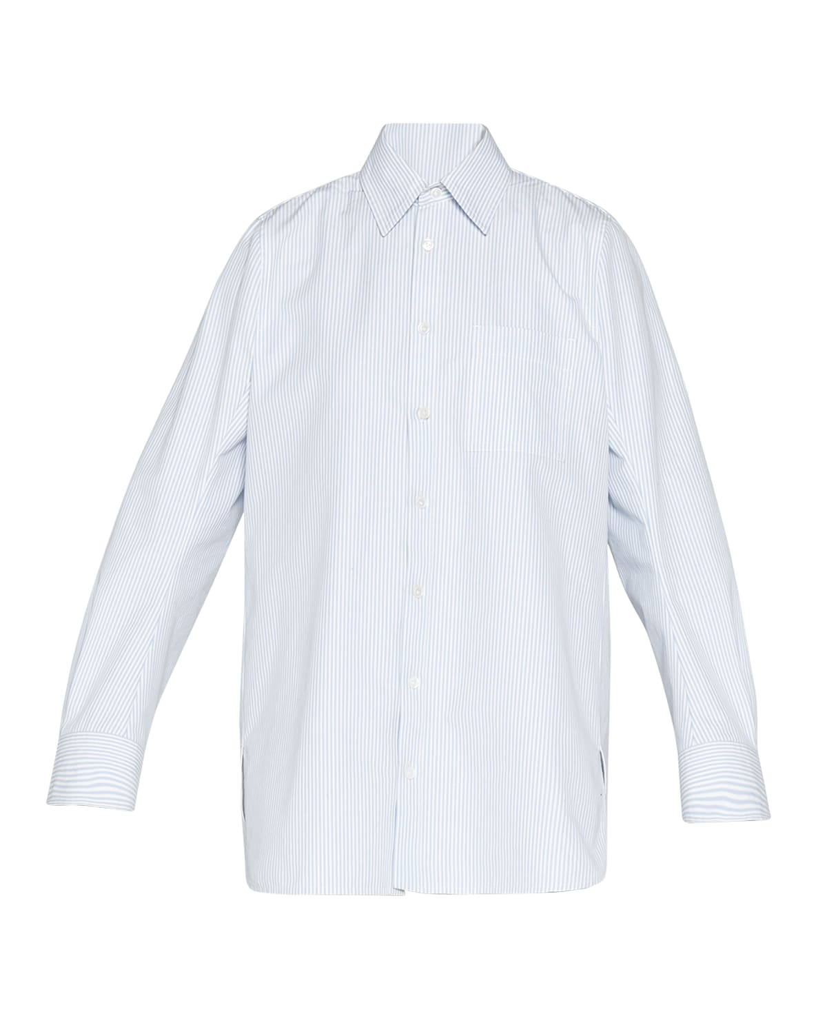 Bottega Veneta Compact Striped Cotton Shirt Dress