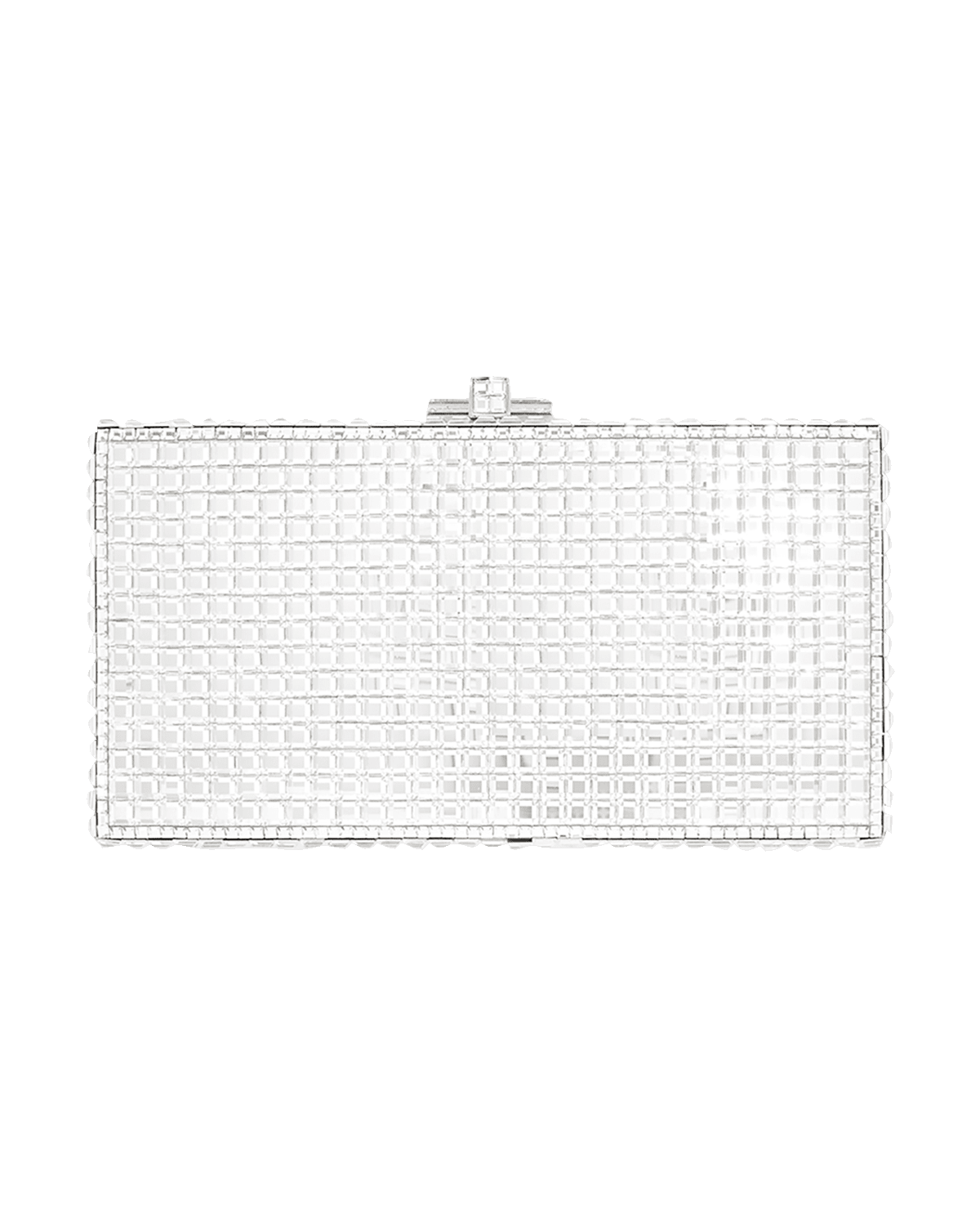 Judith Leiber Couture Rectangle Square Crystal Clutch Bag