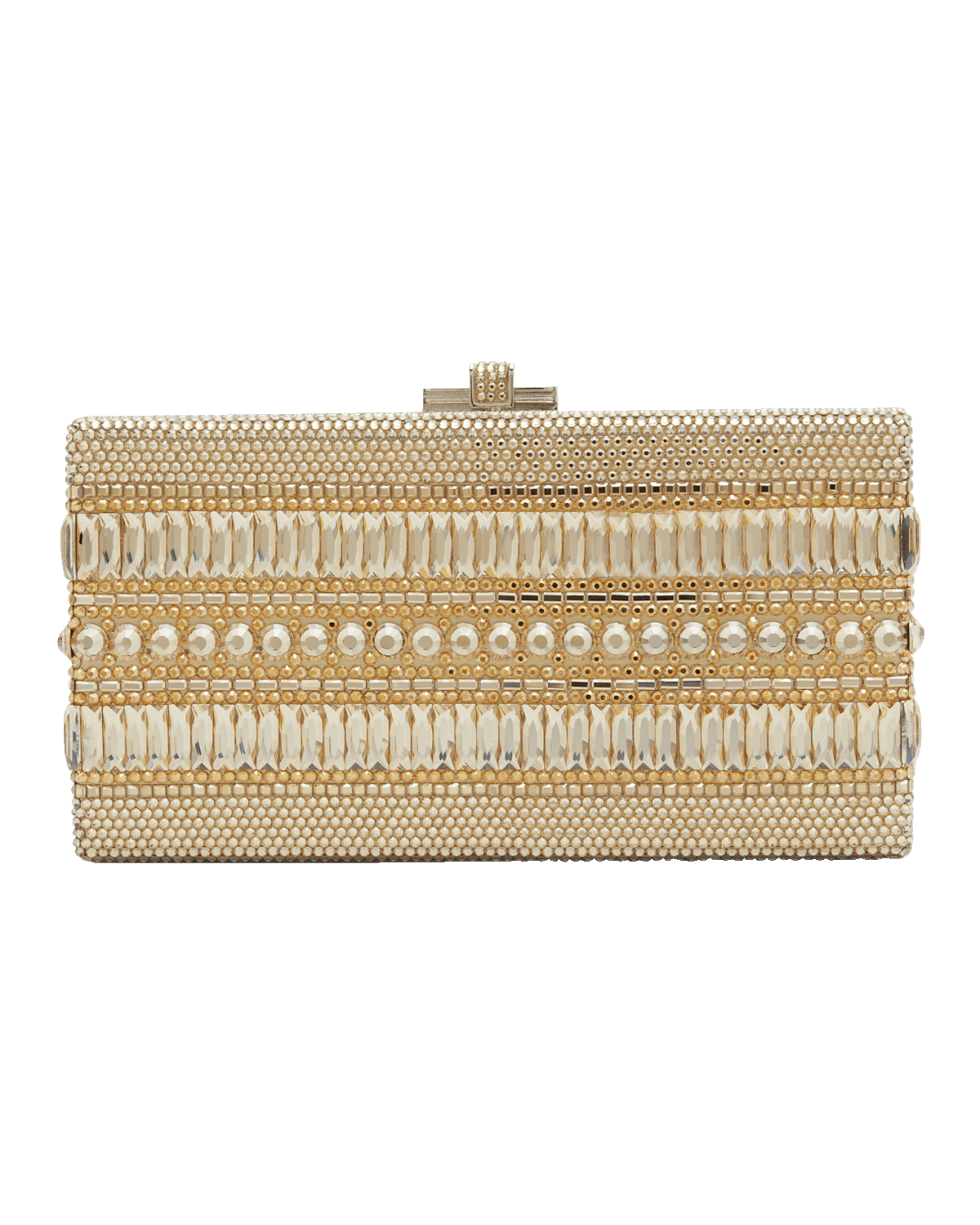 Judith Leiber Couture Sleek Rectangle Crystal Minaudiere