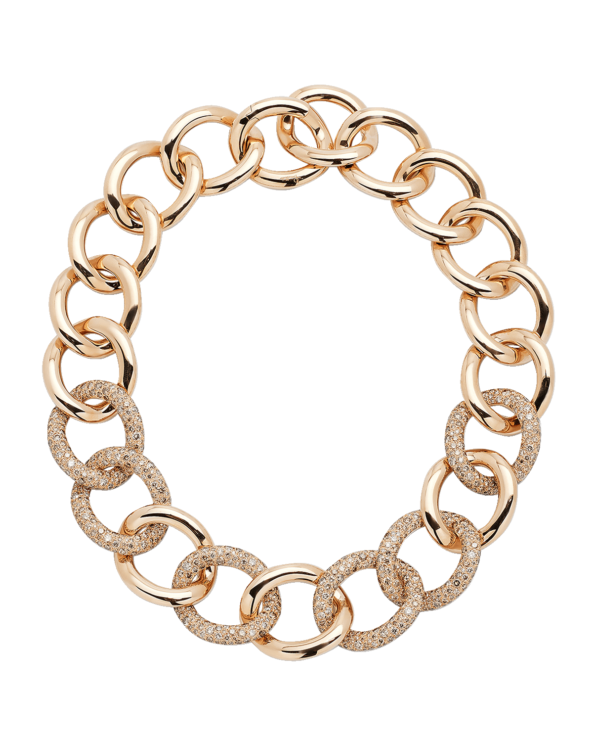 Walters Faith Rose Gold Diamond Split ChainLink Bracelet Neiman Marcus