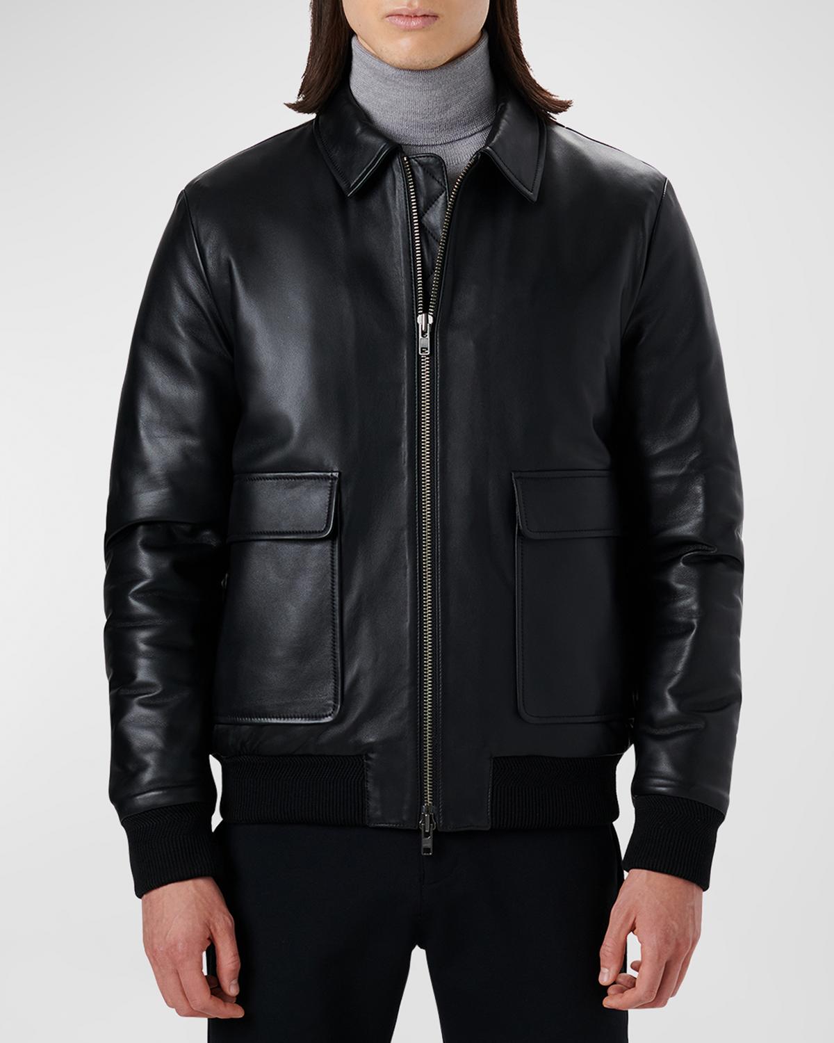 Ribbed Leather Jacket | Neiman Marcus